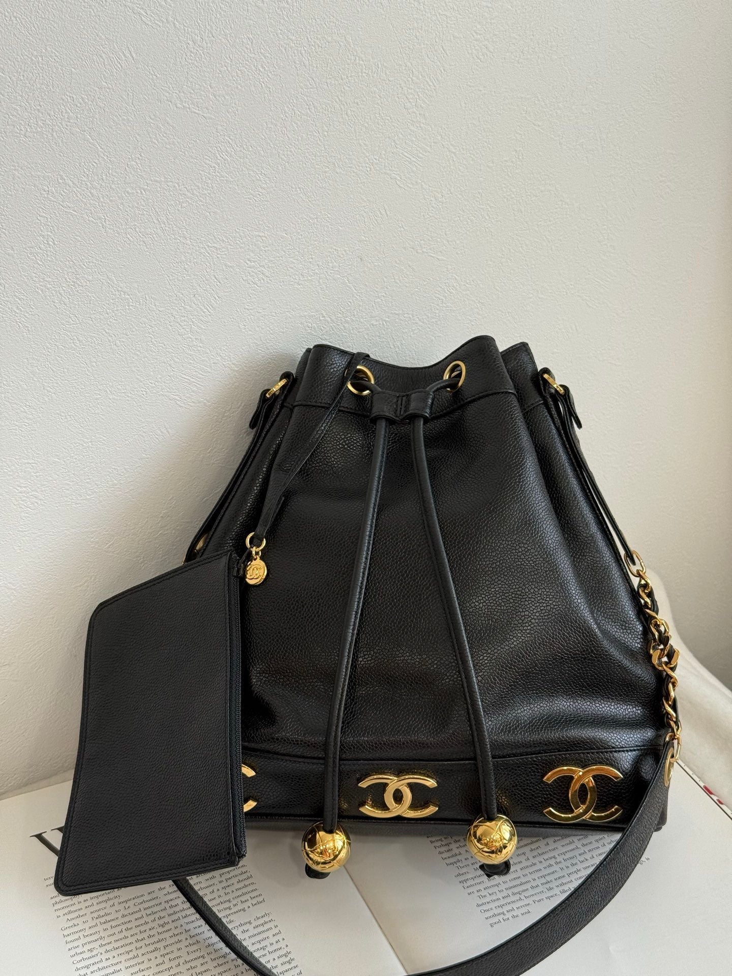 CHANEL Bucket Shoulder Bag