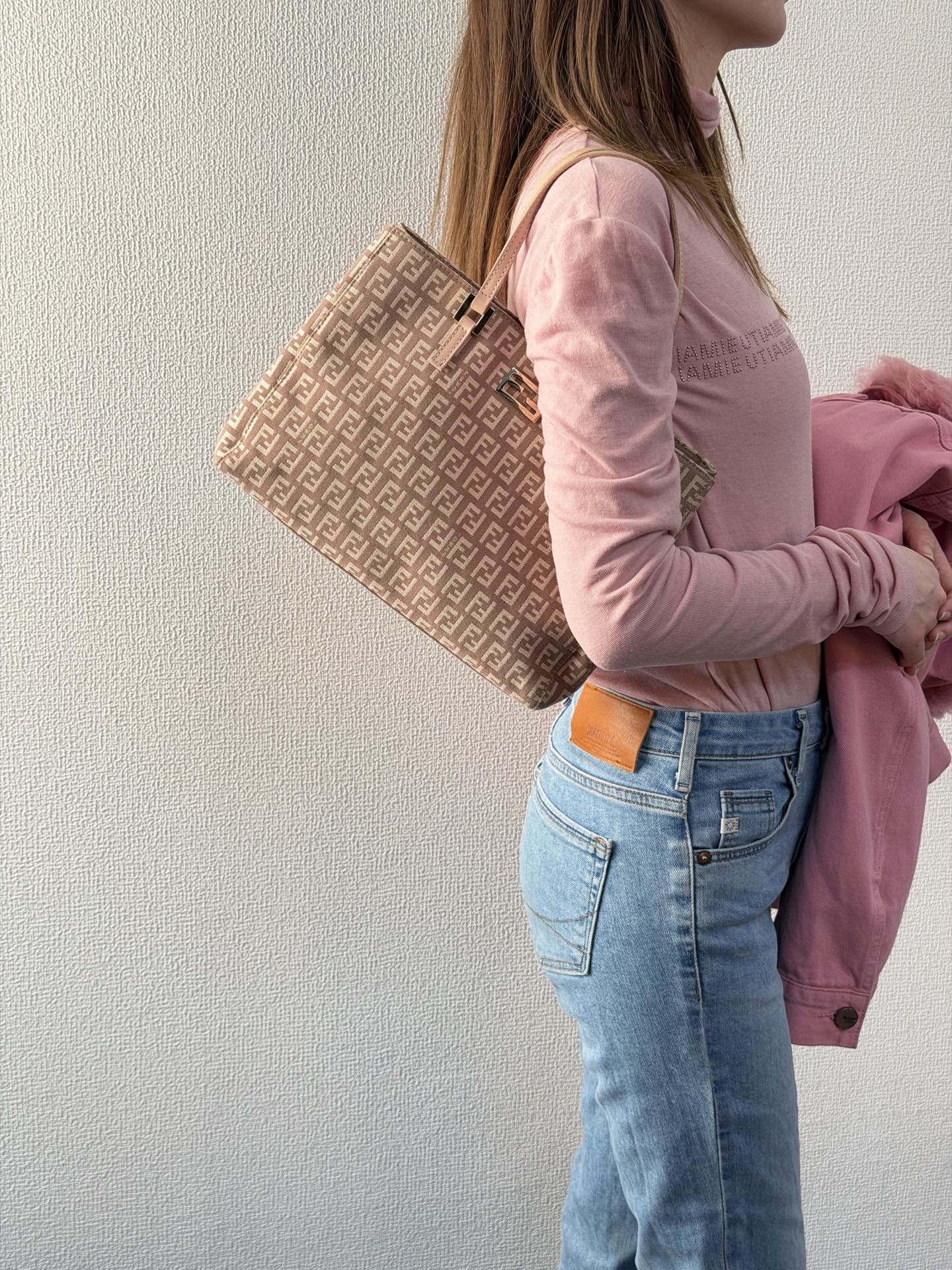 FENDI Zucchino Pink Handbag