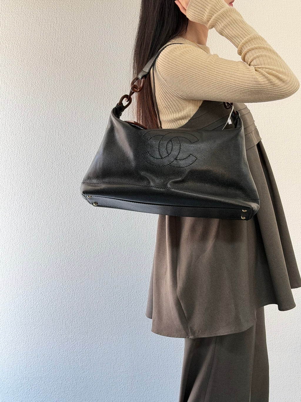 CHANEL Cavier Hobo Bag