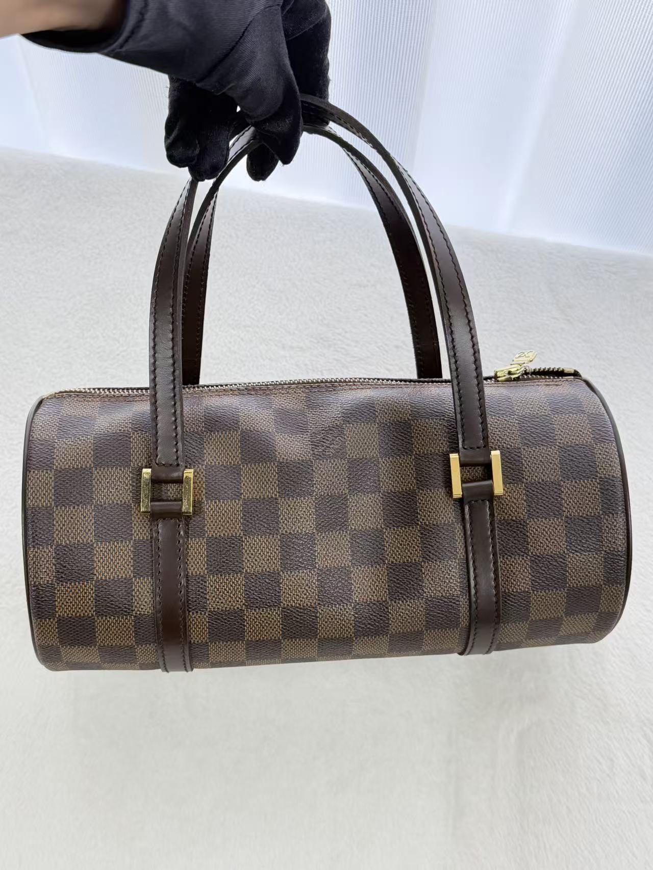 LOUIS VUITTON Damier Papillion Boston Handbag