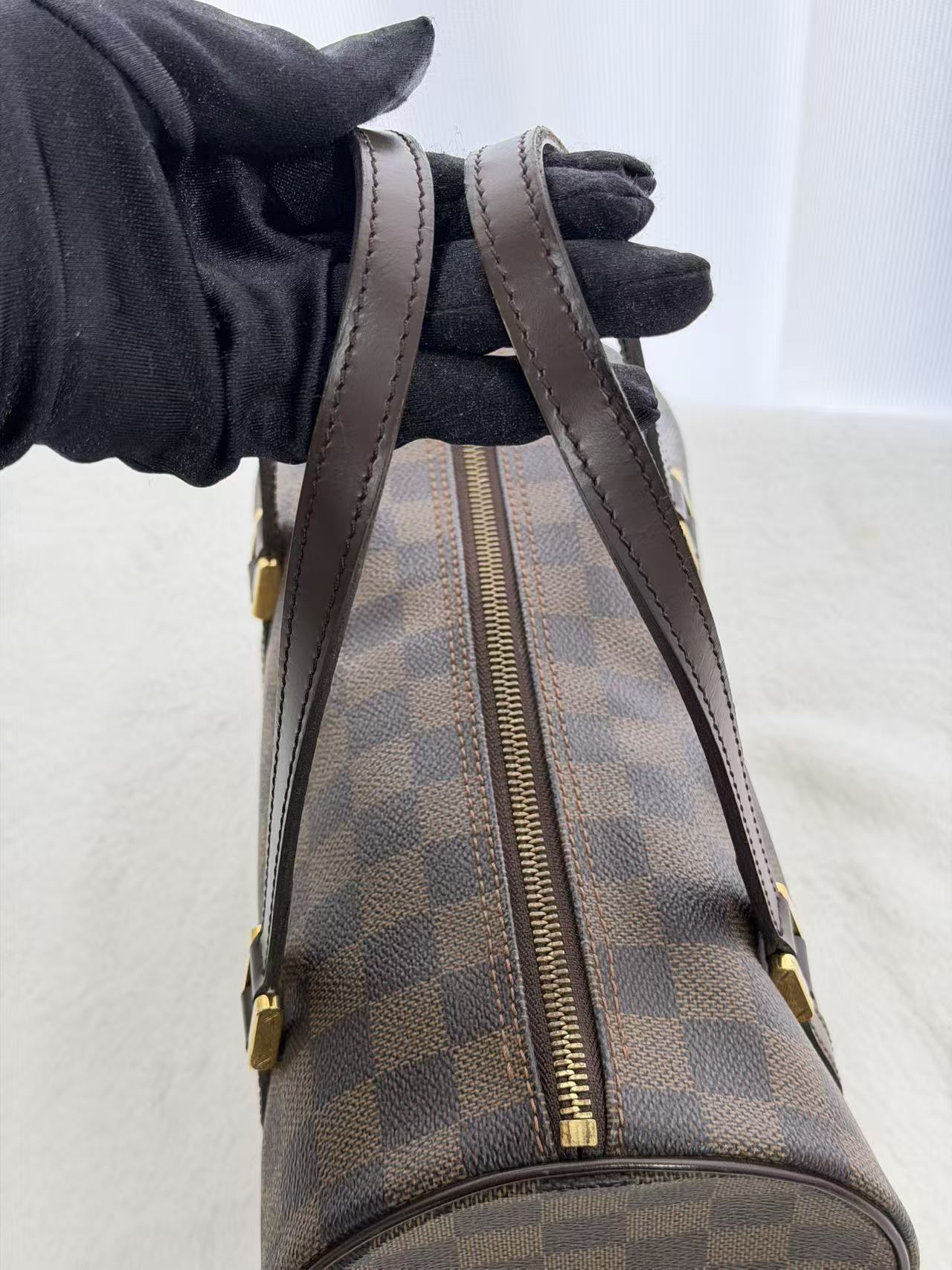 LOUIS VUITTON Damier Papillion Boston Handbag