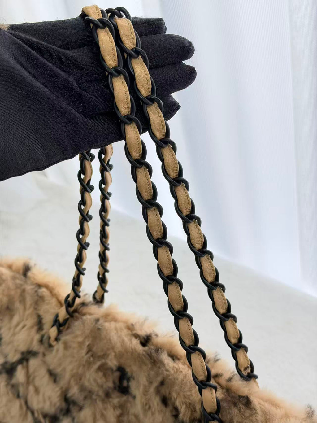 CHANEL Rabbit Fur Totebag