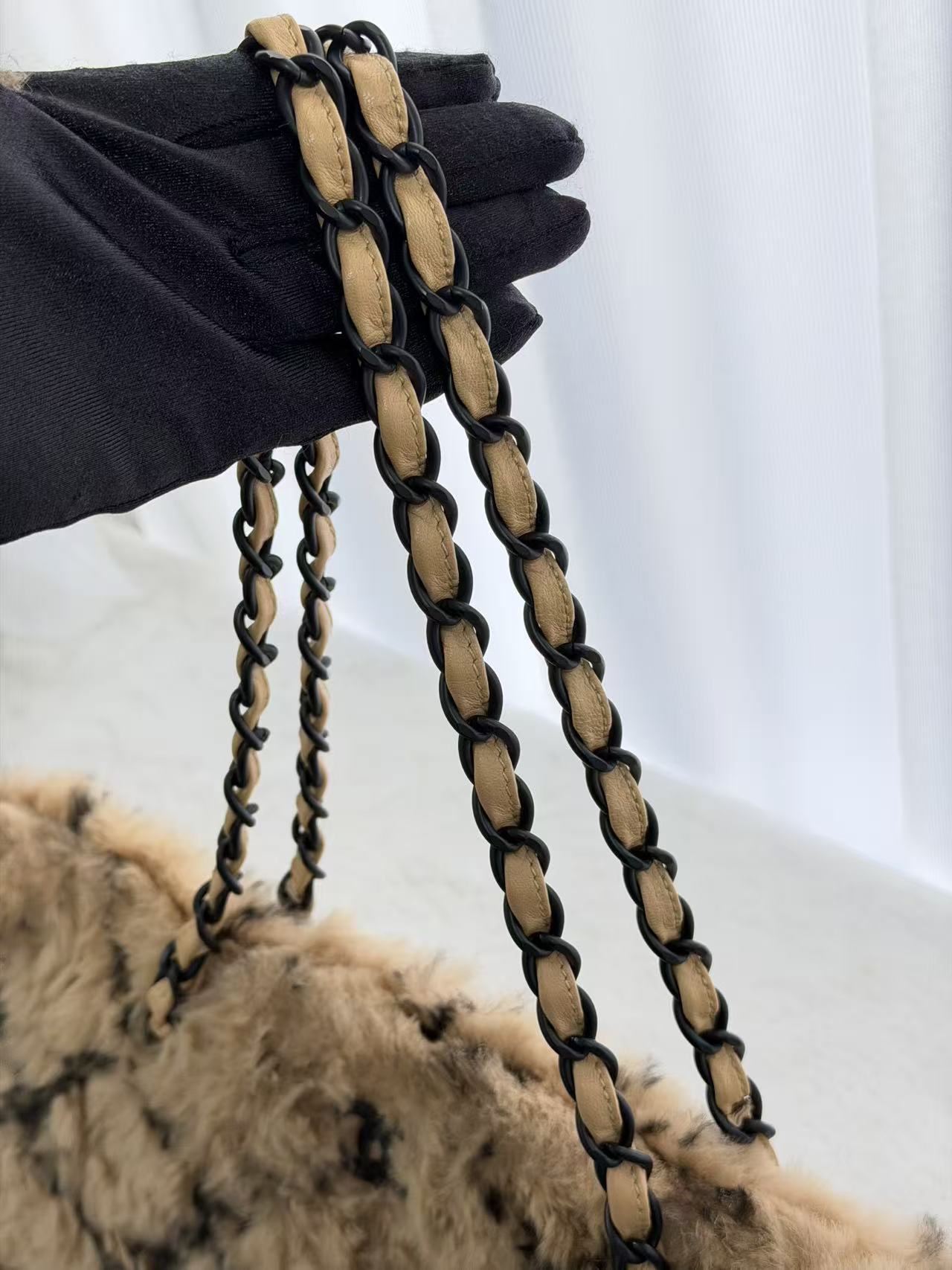 CHANEL Rabbit Fur Totebag