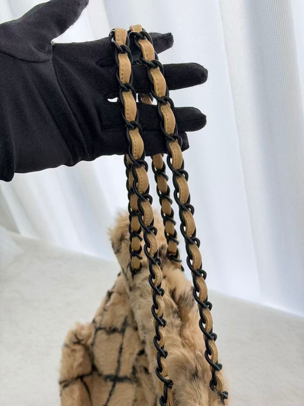 CHANEL Rabbit Fur Totebag
