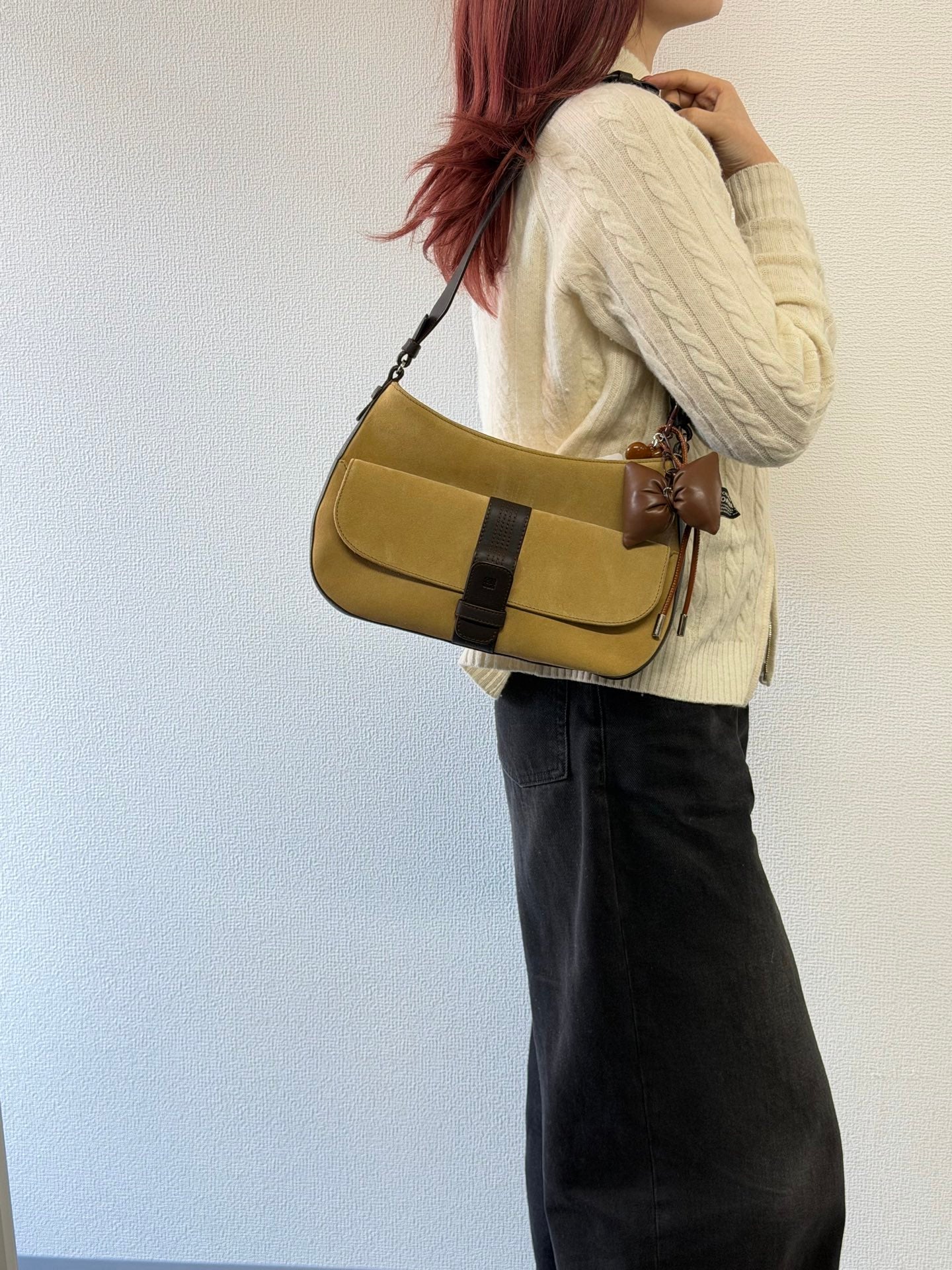 LOEWE Suede Shoulderbag