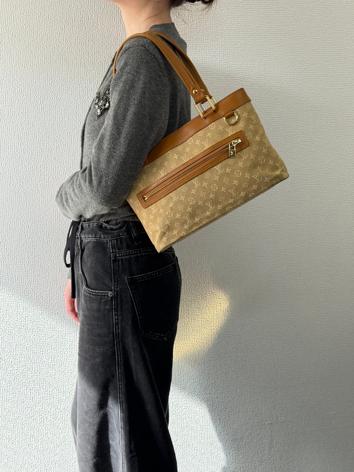 LOUIS VUITTON Denim Hand Bag
