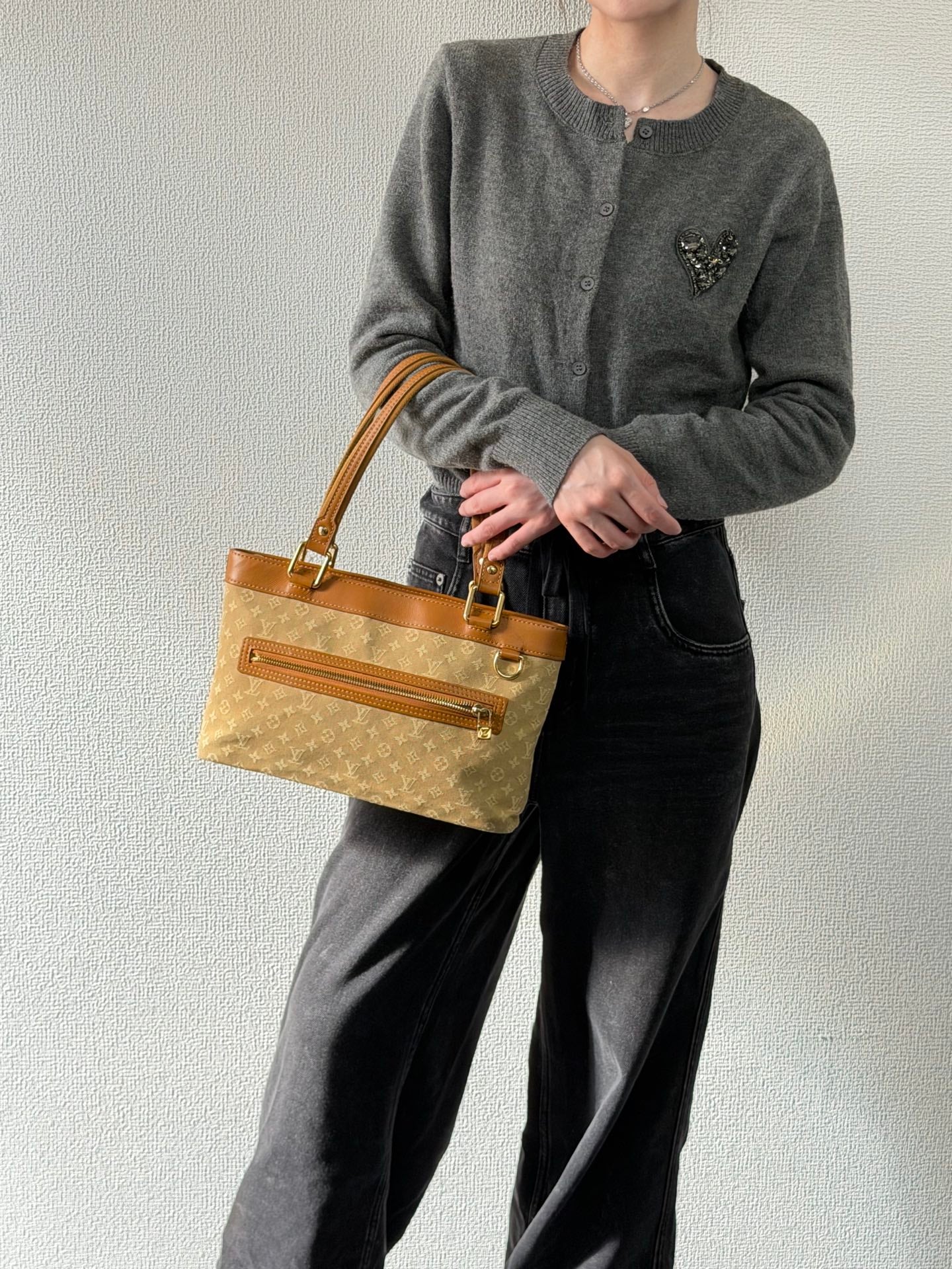 LOUIS VUITTON Denim Hand Bag