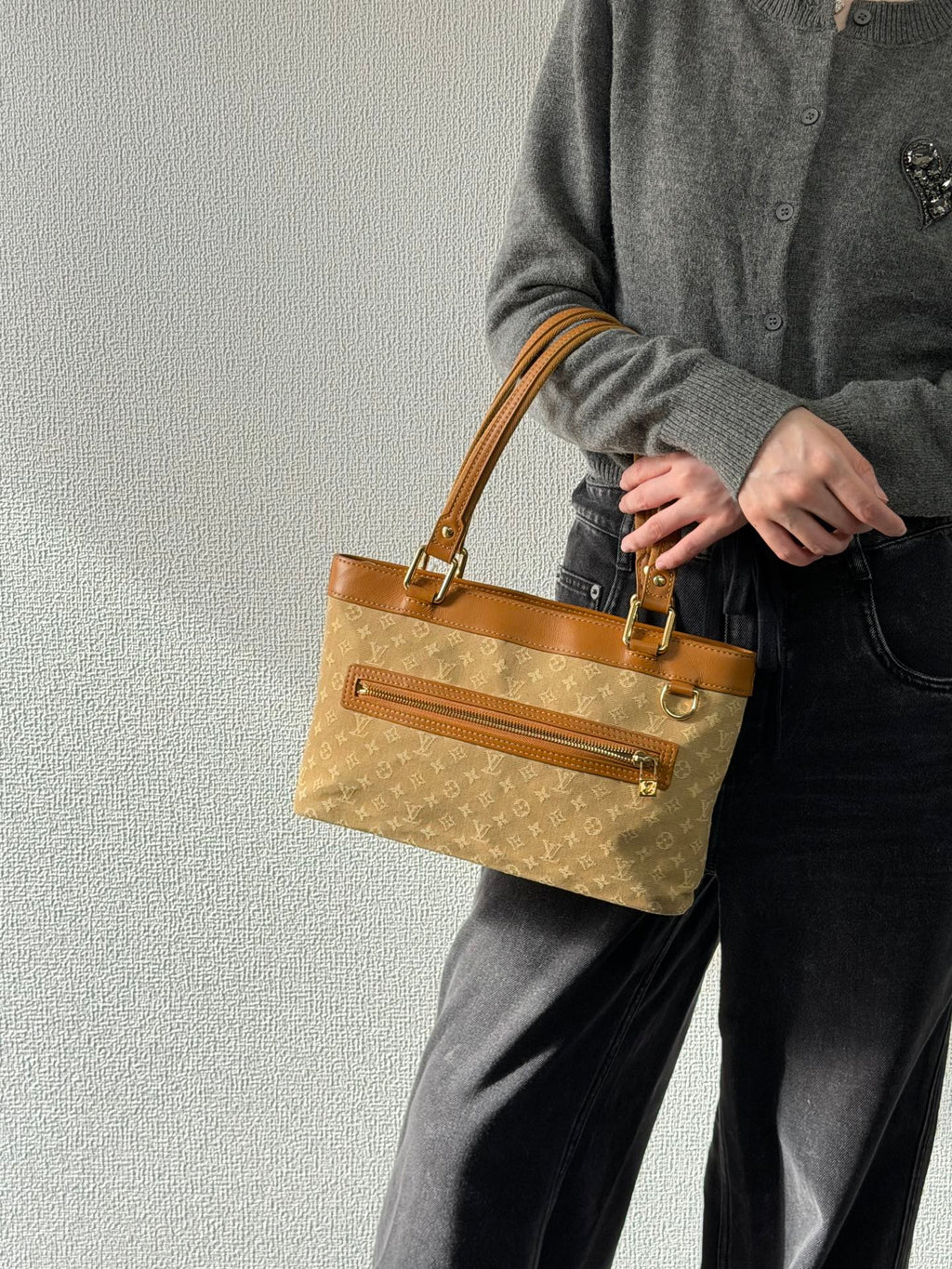 LOUIS VUITTON Denim Hand Bag