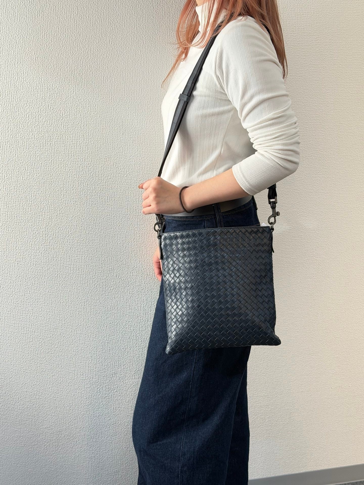 BOTTEGA VENETA Navy Shoulder Bag
