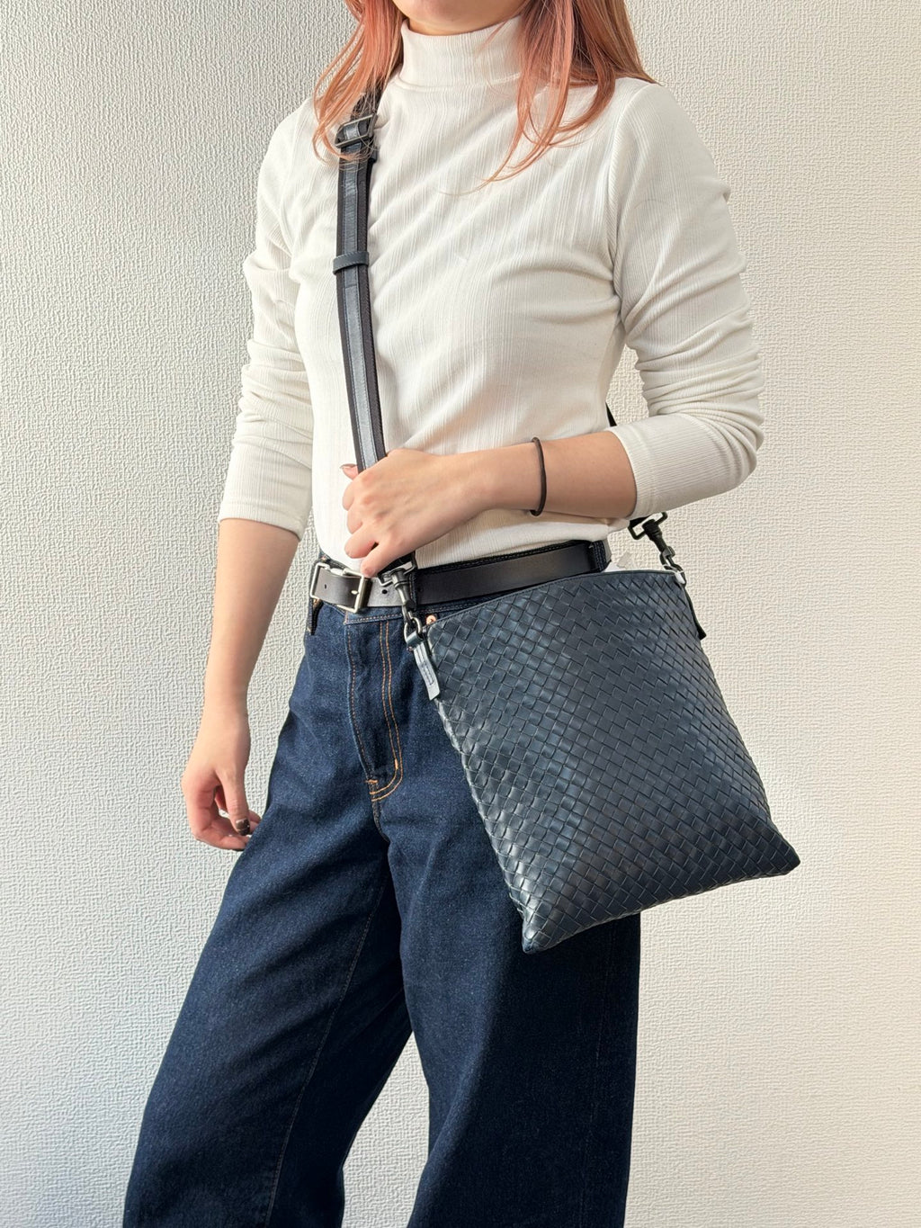 BOTTEGA VENETA Navy Shoulder Bag