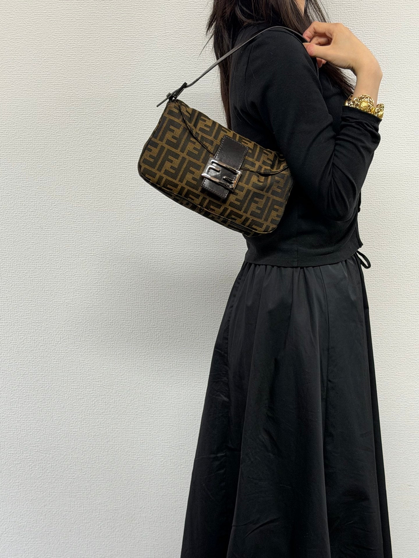 FENDI Zucca Flap Bag
