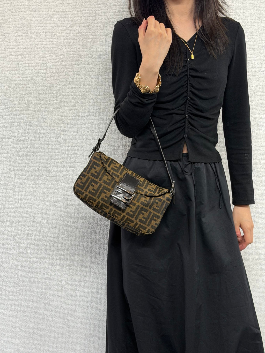 FENDI Zucca Flap Bag