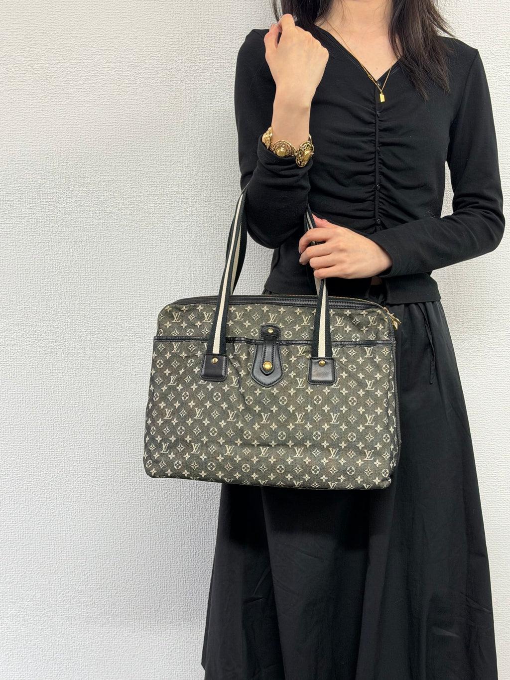 LOUIS VUITTON Denim Monogram Handbag