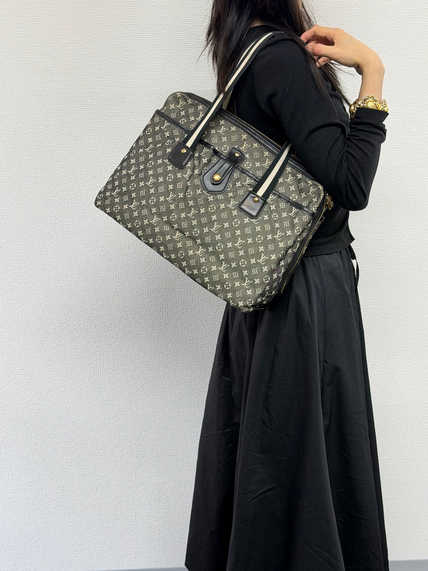 LOUIS VUITTON Denim Monogram Handbag