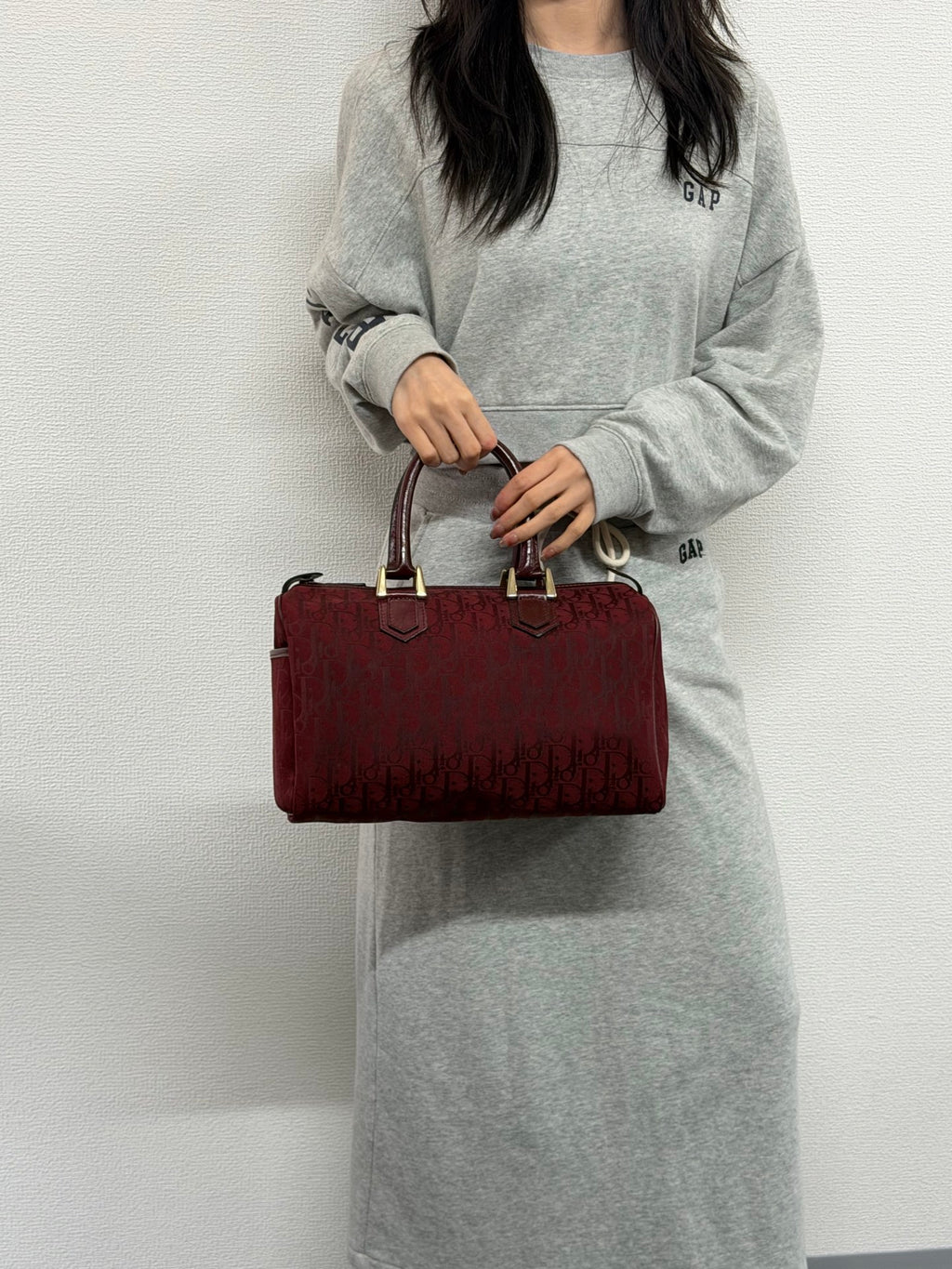 CHRISTIAN DIOR Oblique Boston Handbag