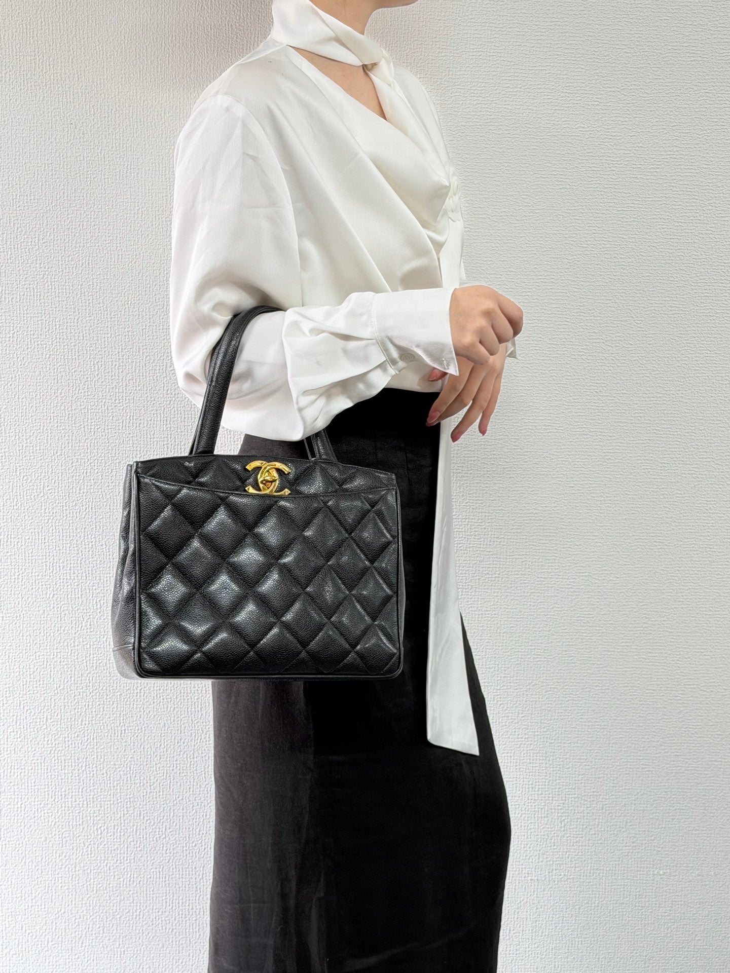 CHANEL Cavier Handle Bag