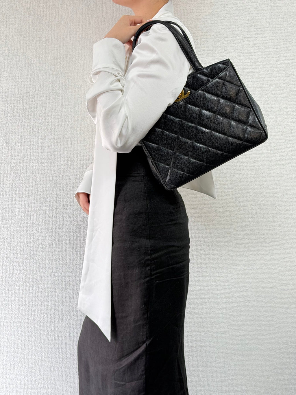 CHANEL Cavier Handle Bag