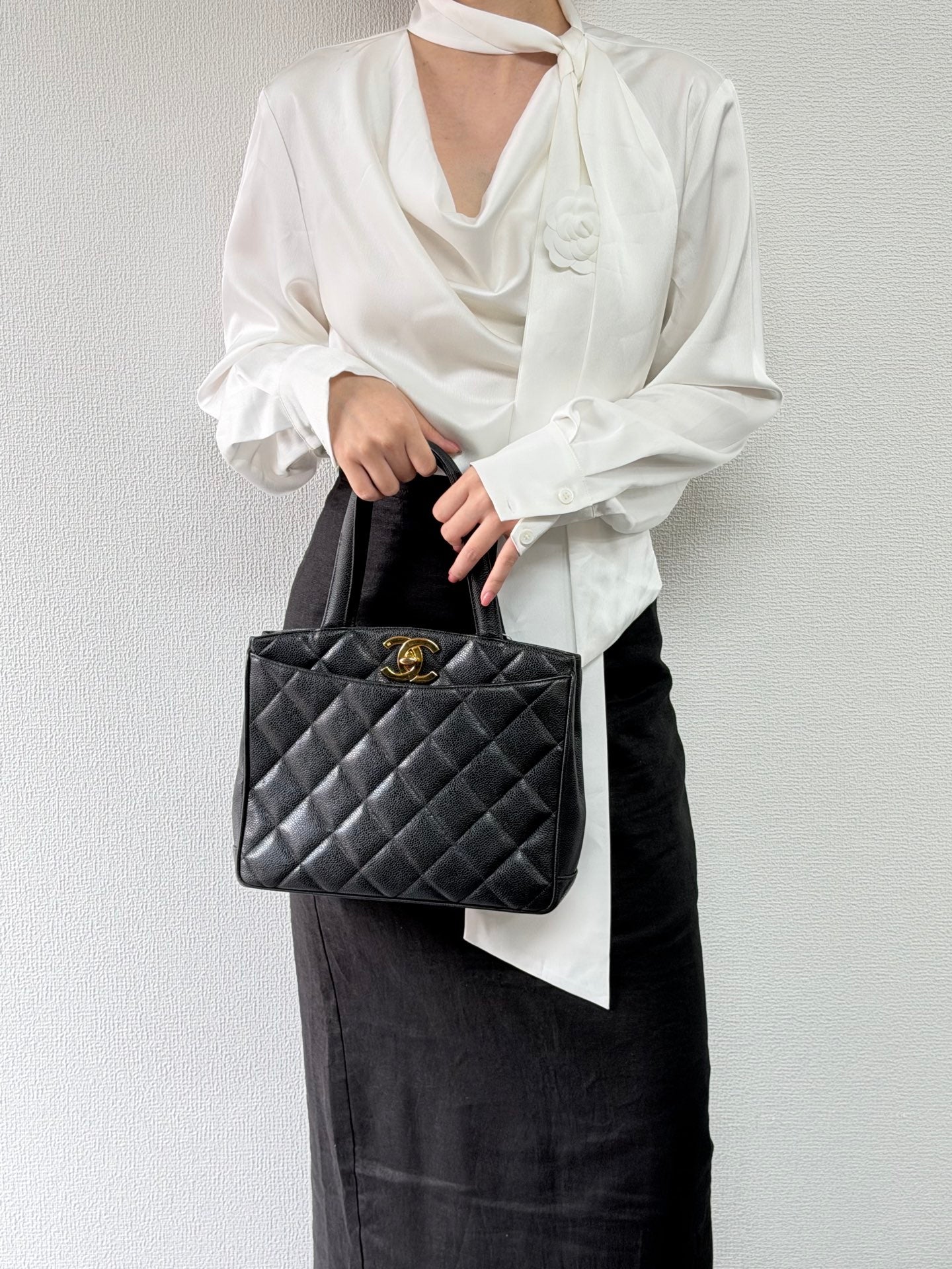 CHANEL Cavier Handle Bag