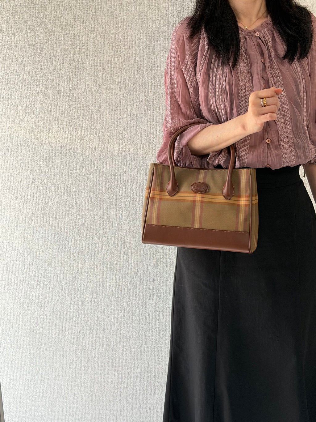 BURBERRY Check pattern handbag
