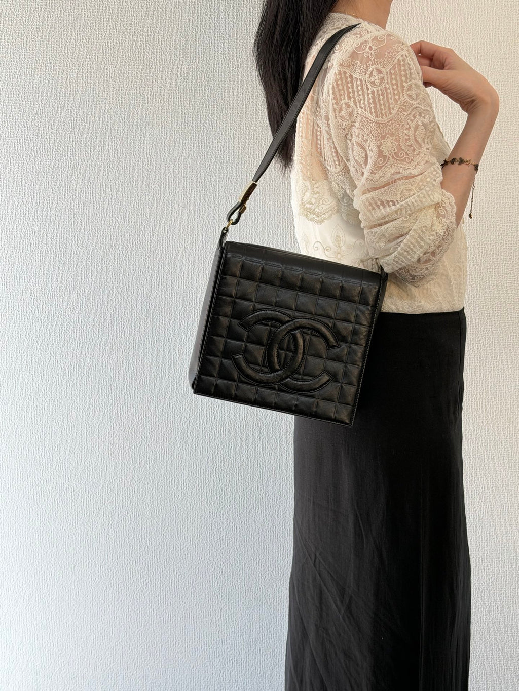 CHANEL Travel Line Double-C Lambskin Shoulderbag