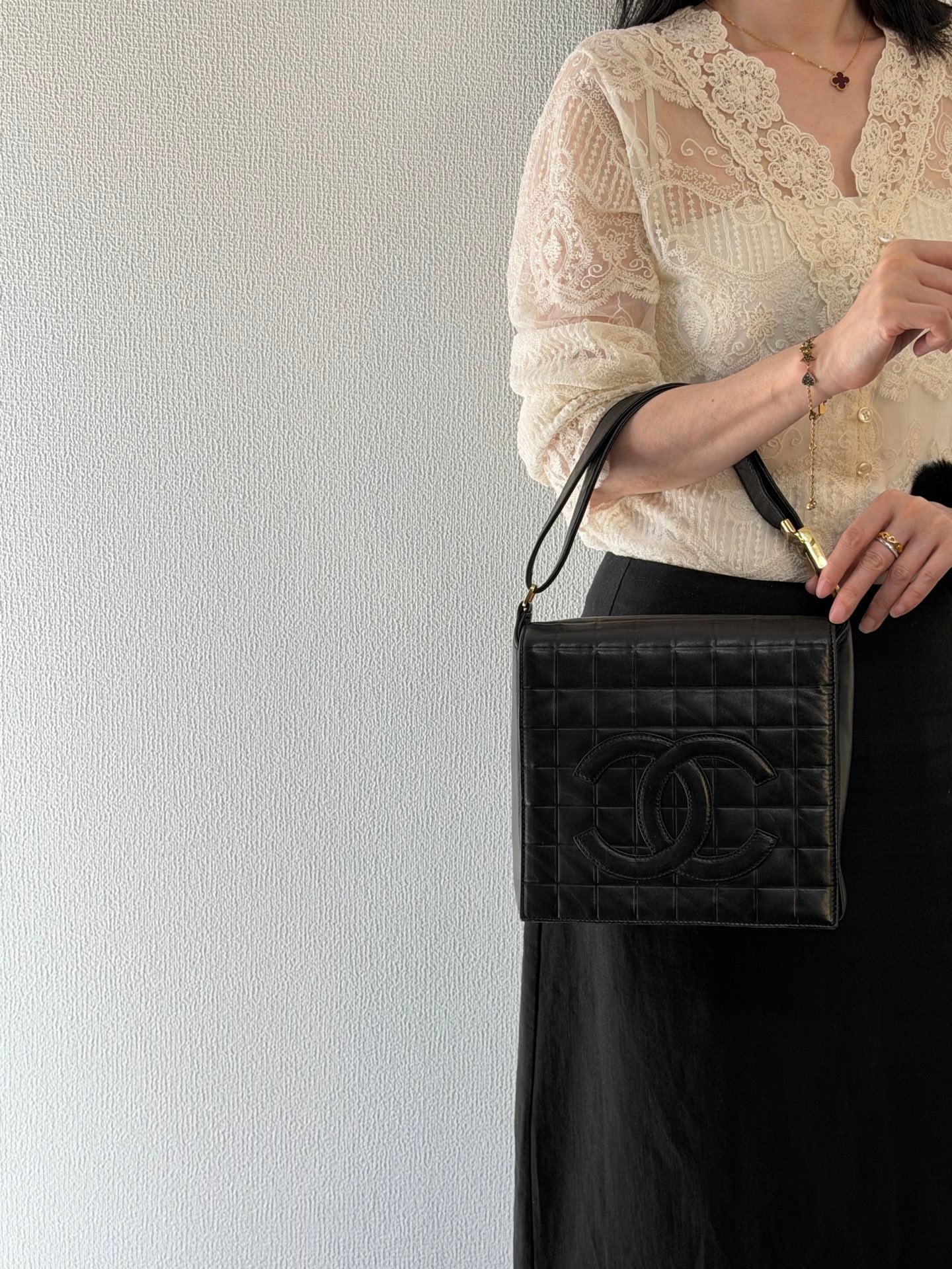CHANEL Travel Line Double-C Lambskin Shoulderbag