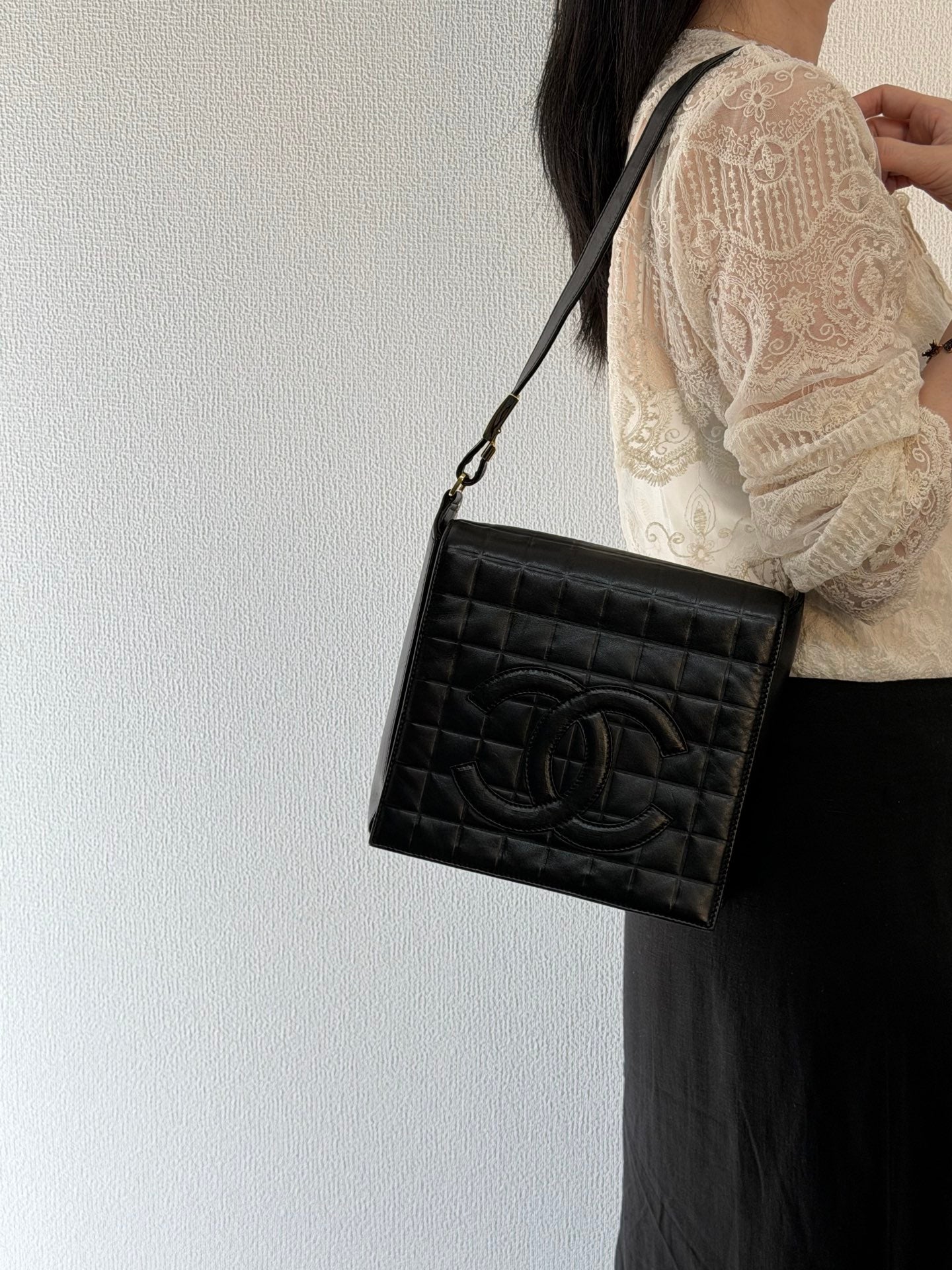 CHANEL Travel Line Double-C Lambskin Shoulderbag
