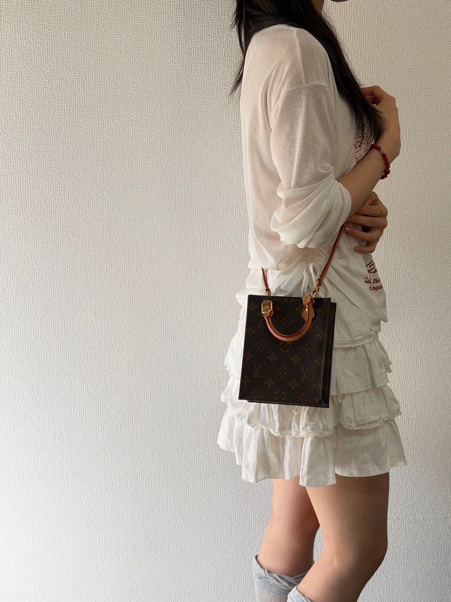 Louis Vuitton Petit Sac Plat Monogram Brown Bag