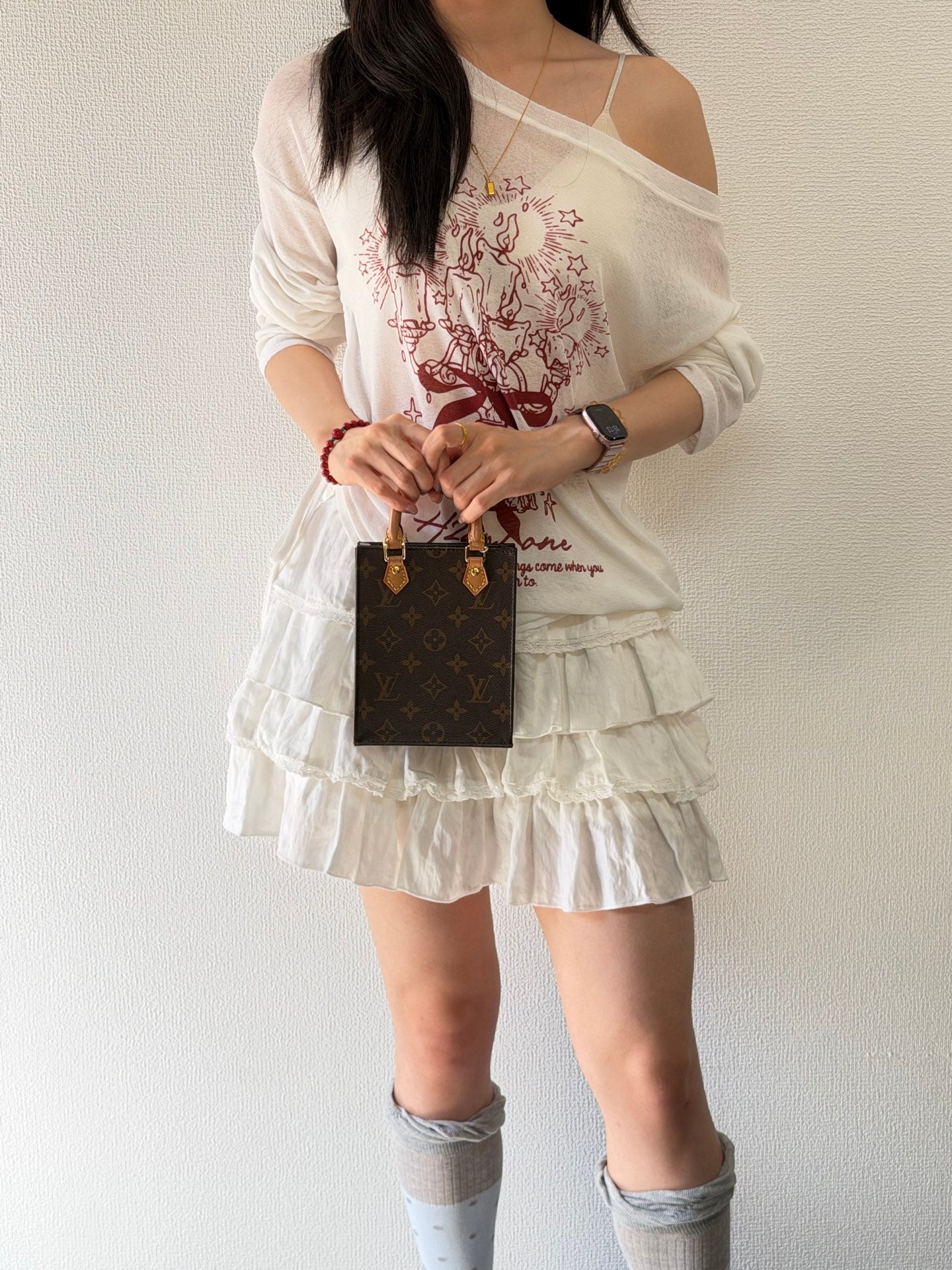Louis Vuitton Petit Sac Plat Monogram Brown Bag
