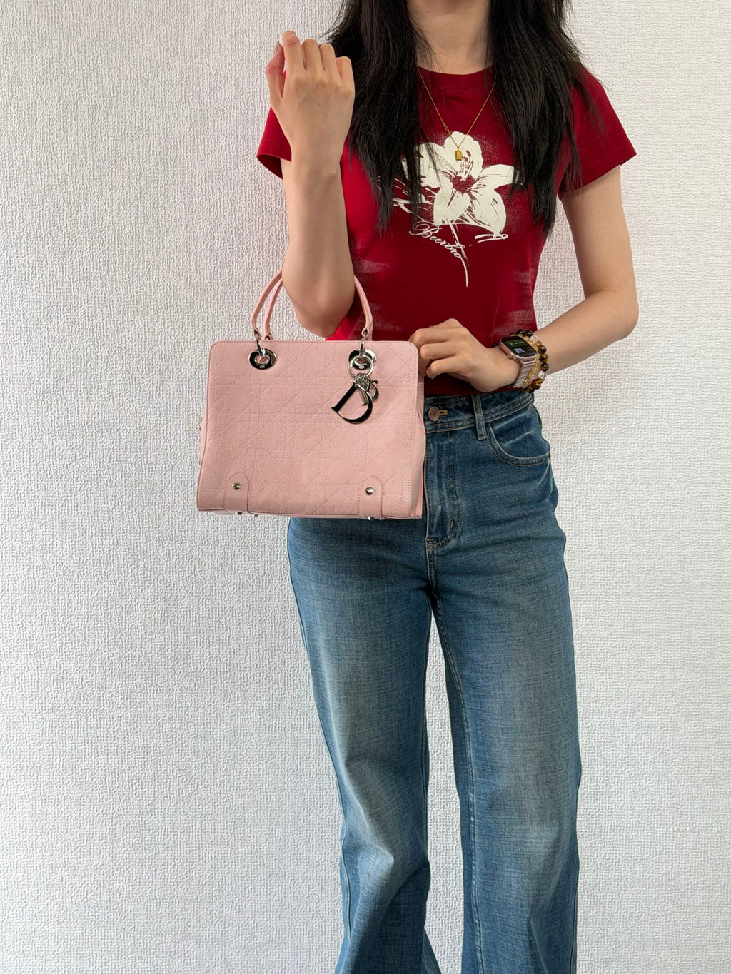 Christian Dior  Cannage Handle Bag