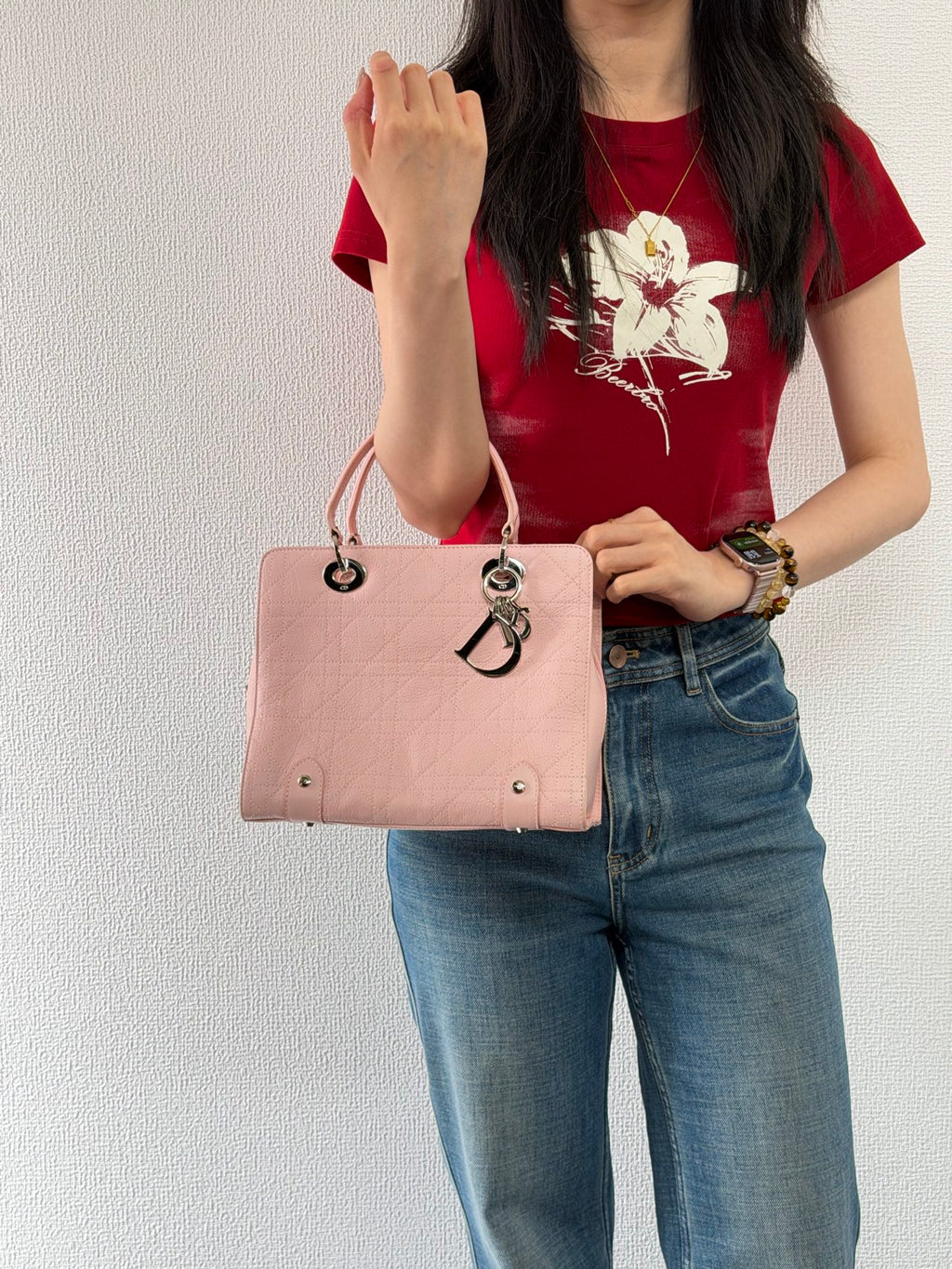 Christian Dior  Cannage Handle Bag