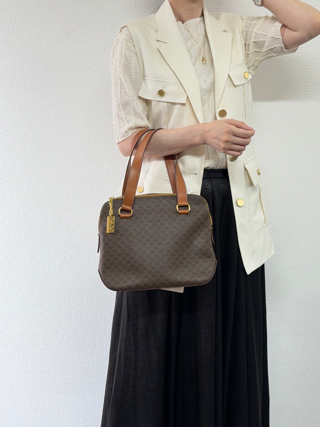 CELINE Macadam Handbag
