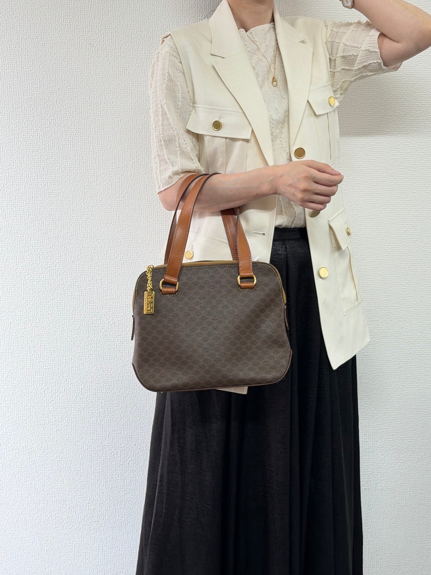 CELINE Macadam Handbag