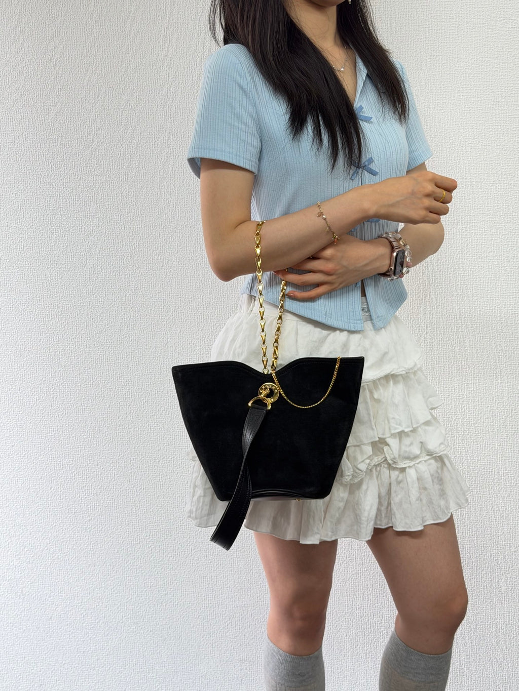 CELINE Suede Tote 2WAY Shoulder bag Set