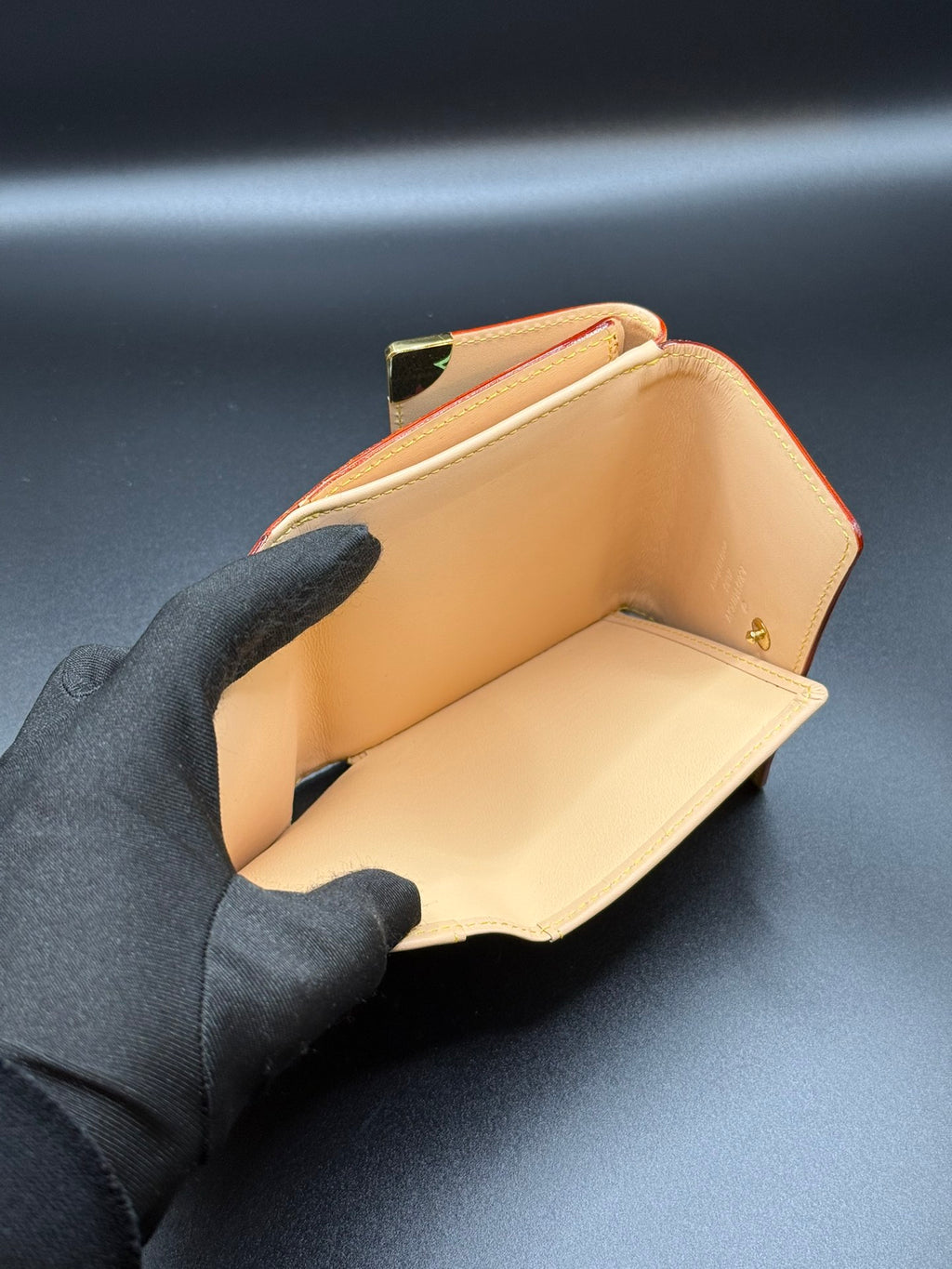 LOUIS VUITTON Multicolor Black Wallet with Dust bag
