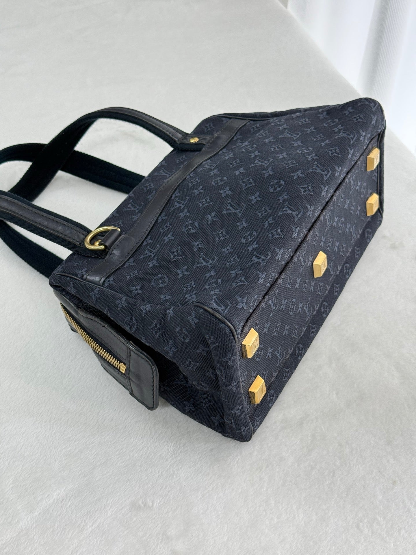 LOUIS VUITTON Minimonogram totebag Navy color 