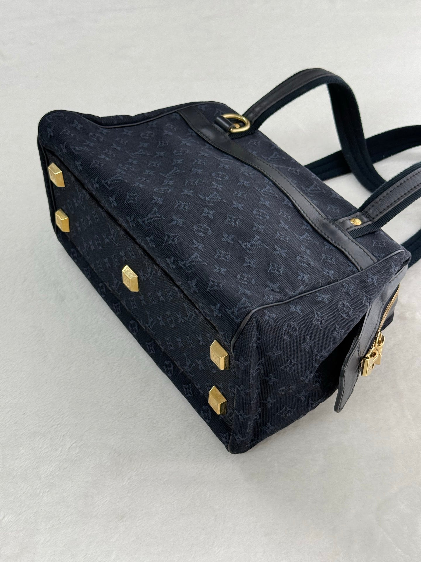 LOUIS VUITTON Minimonogram totebag Navy color 