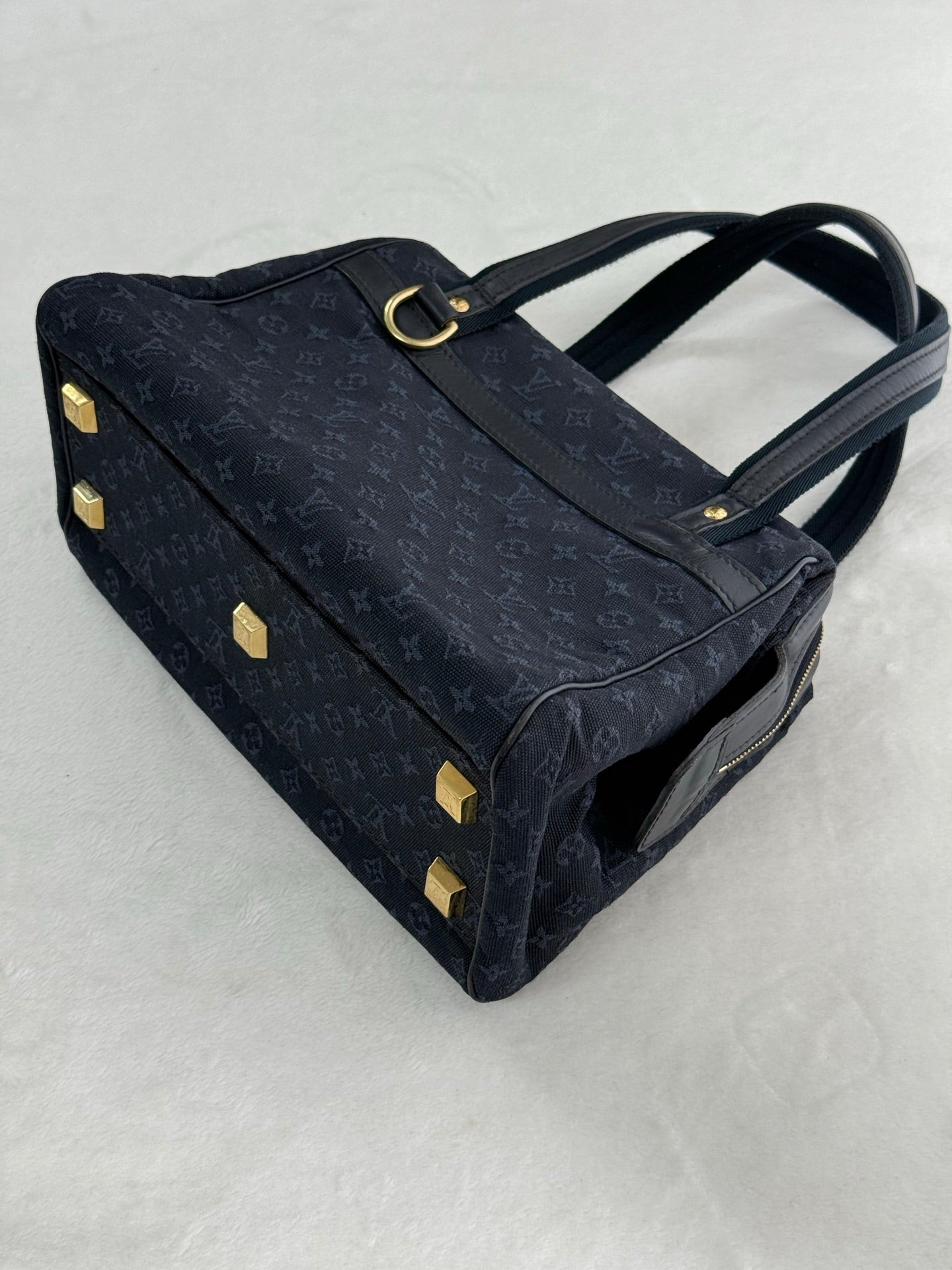 LOUIS VUITTON Minimonogram totebag Navy color 
