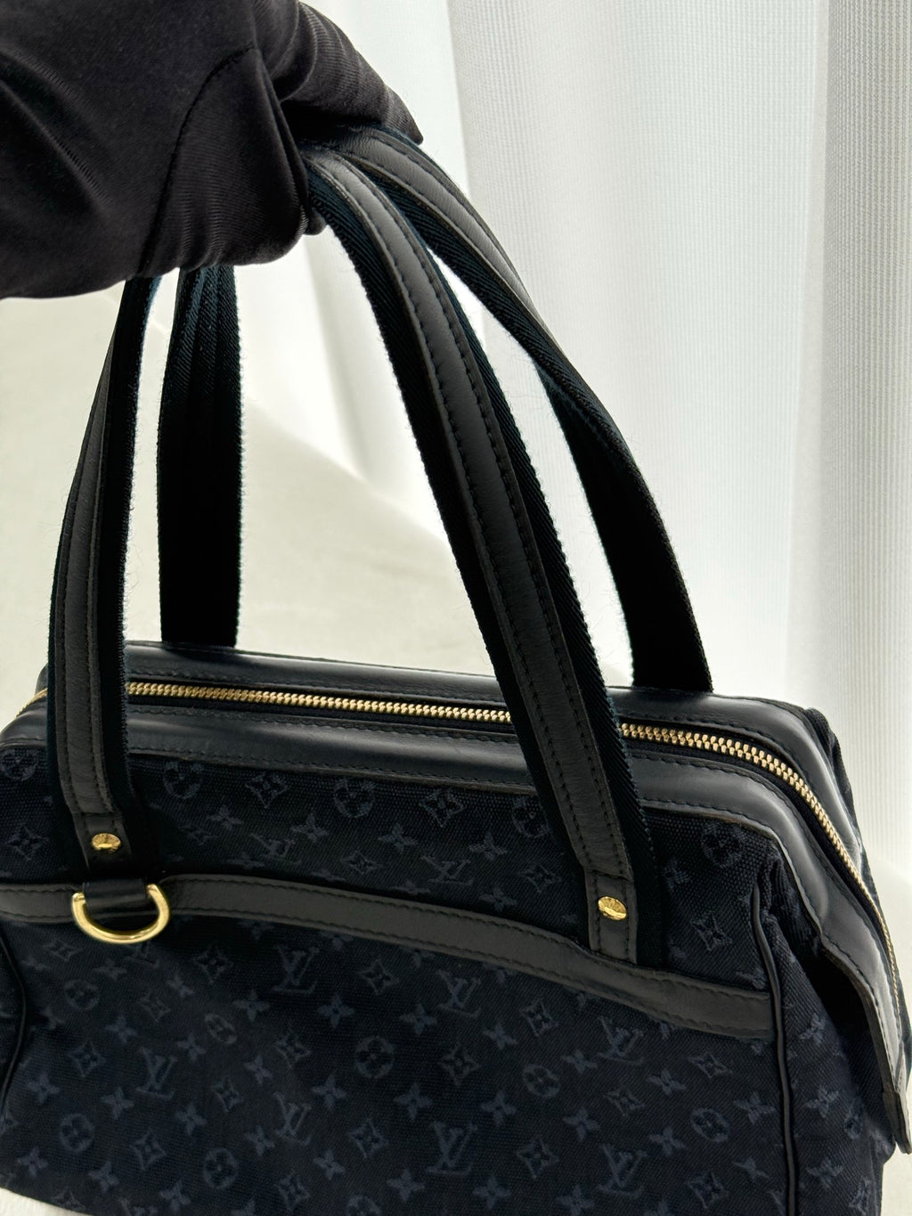 LOUIS VUITTON Minimonogram totebag Navy color
