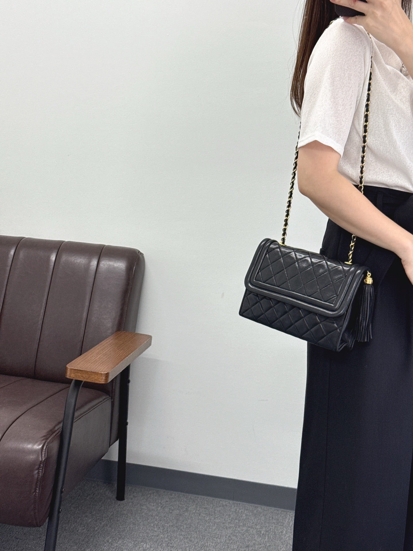 CHANEL Flap Messenger Bag