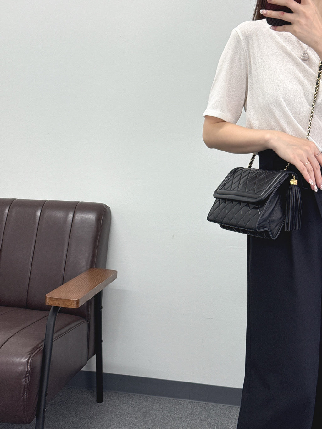 CHANEL Flap Messenger Bag