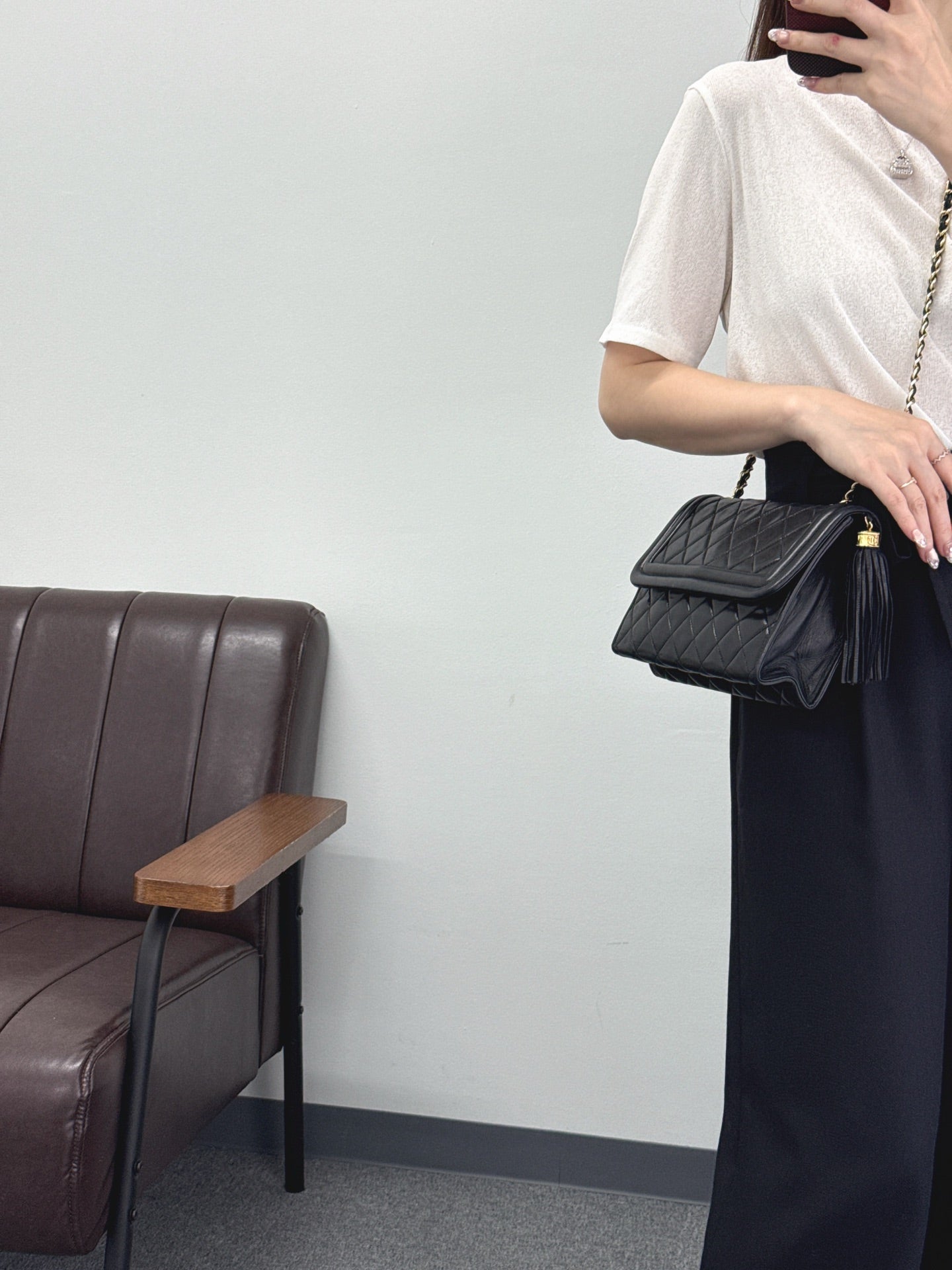 CHANEL Flap Messenger Bag