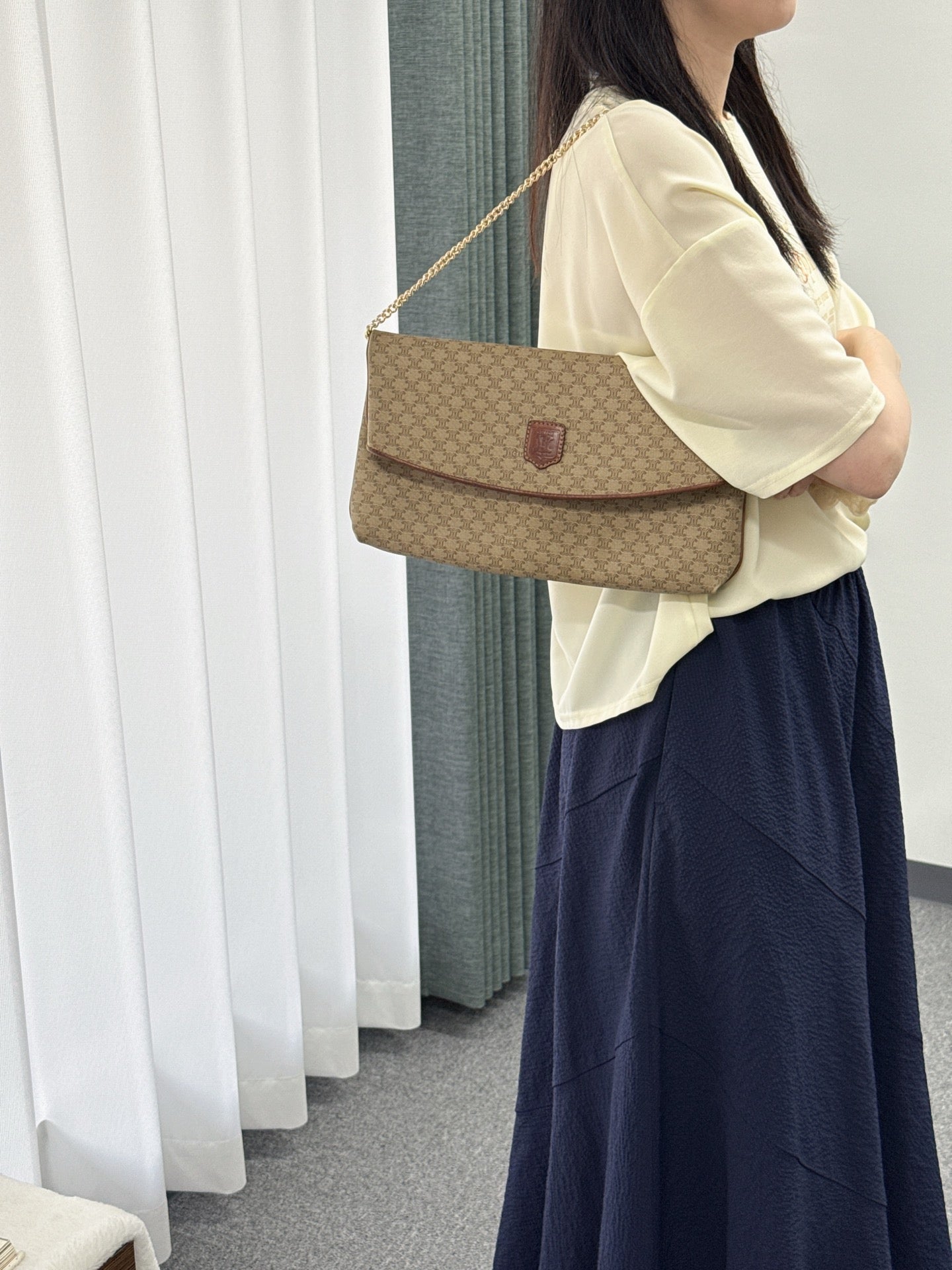 CELINE Macadam Envelope Bag