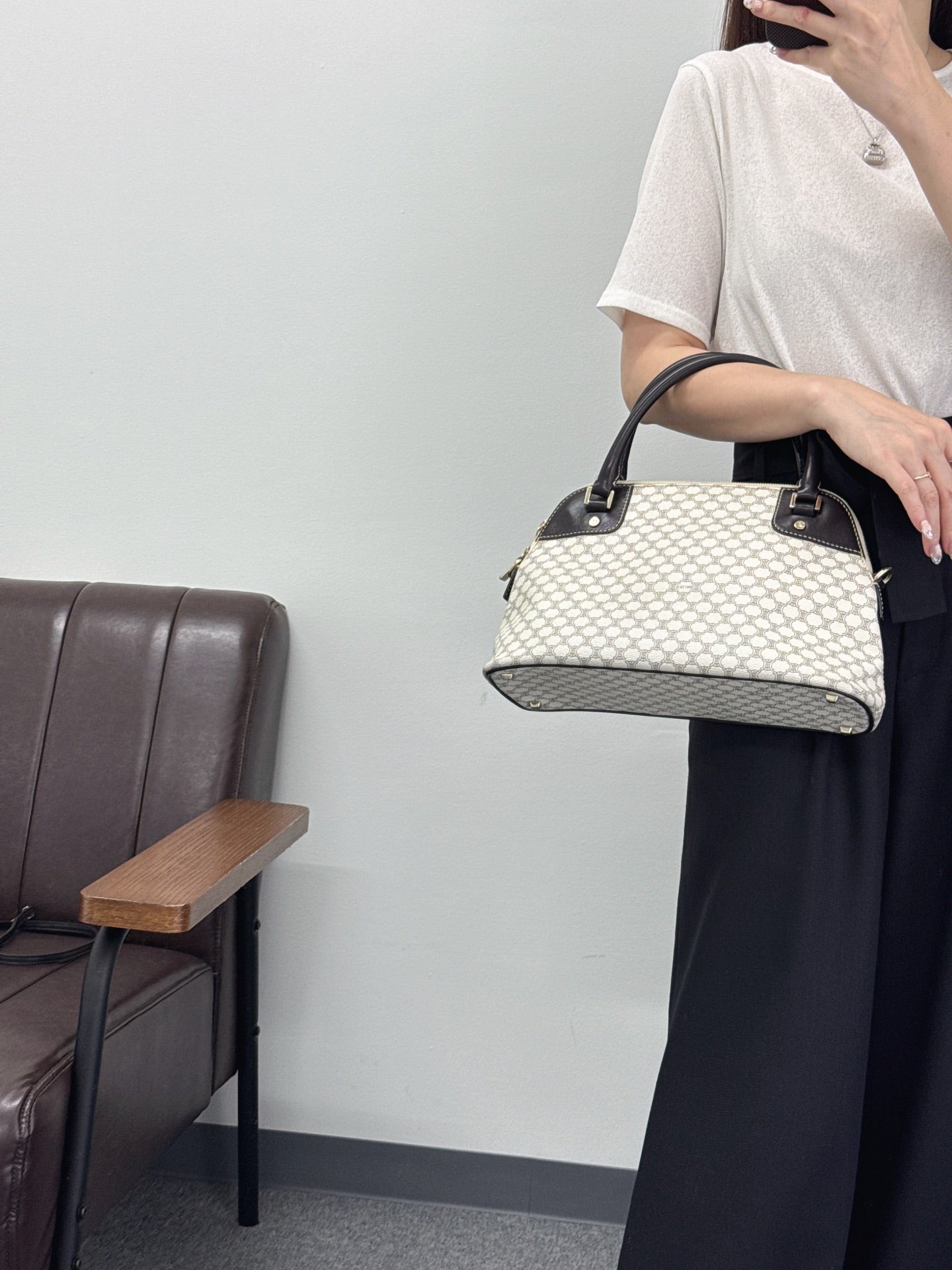CELINE Macadam Bowler Bag