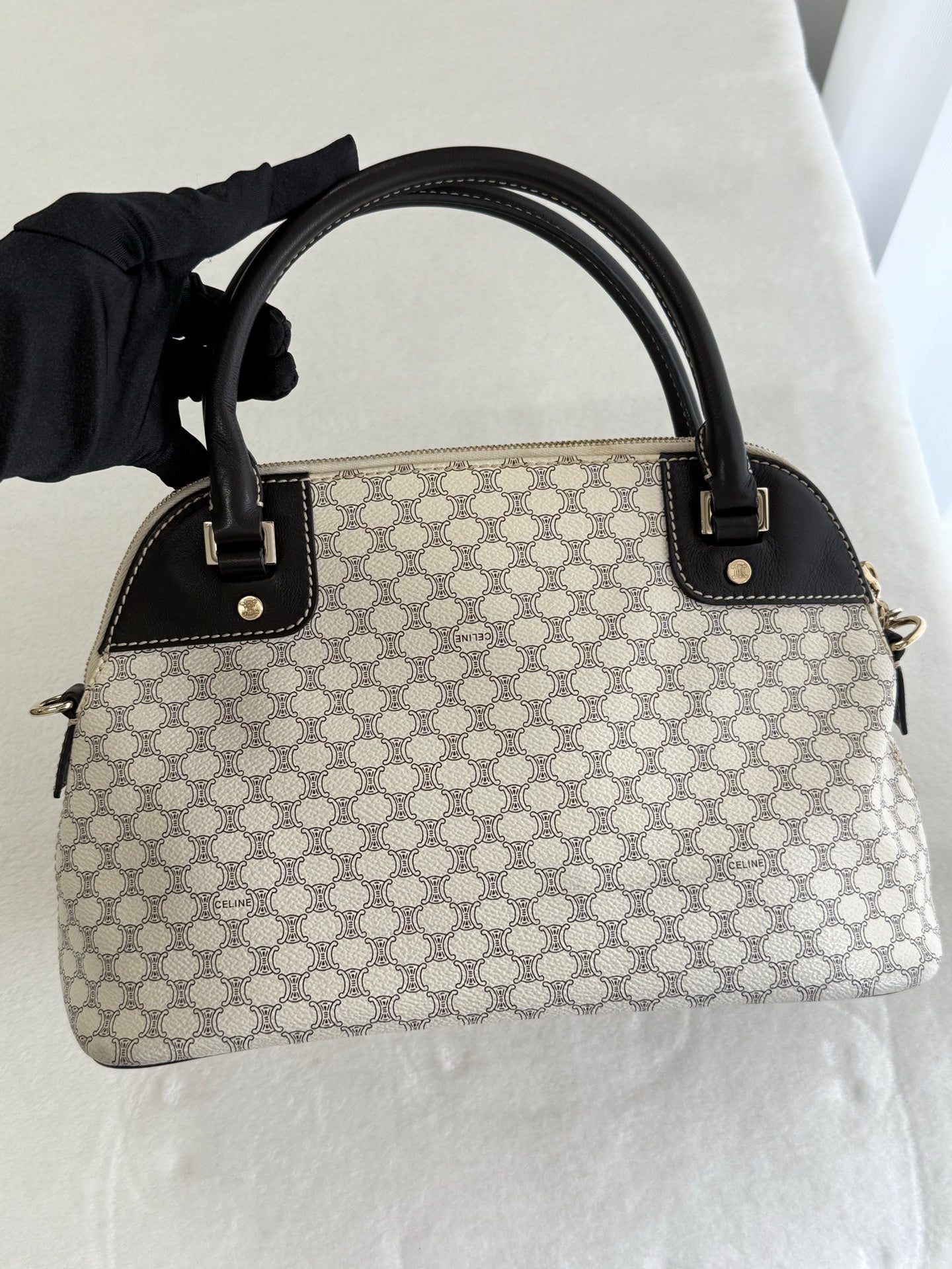 CELINE Macadam Bowler Bag