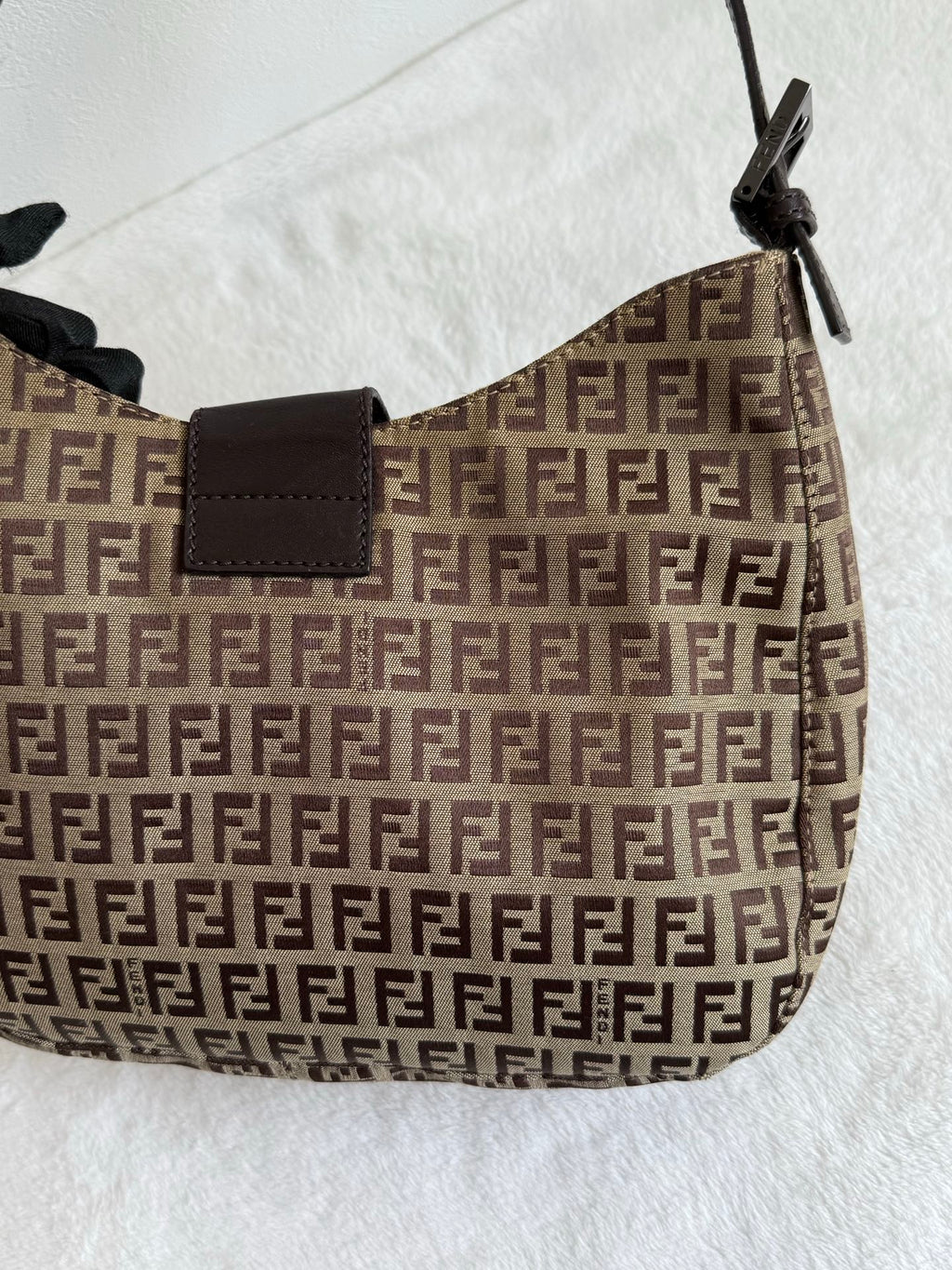 FENDI Zuccacino Croissant Bag