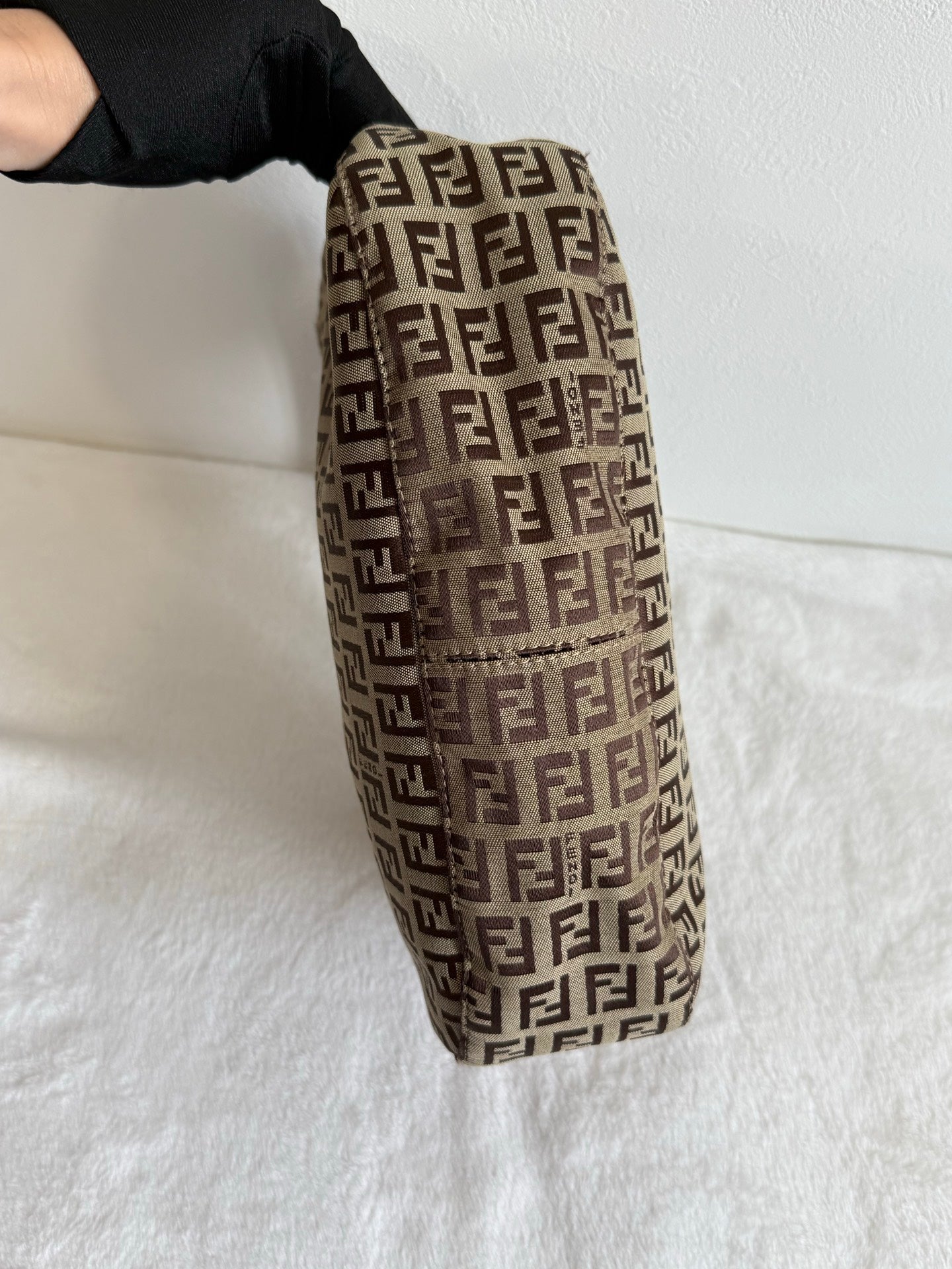 FENDI Zuccacino Croissant Bag