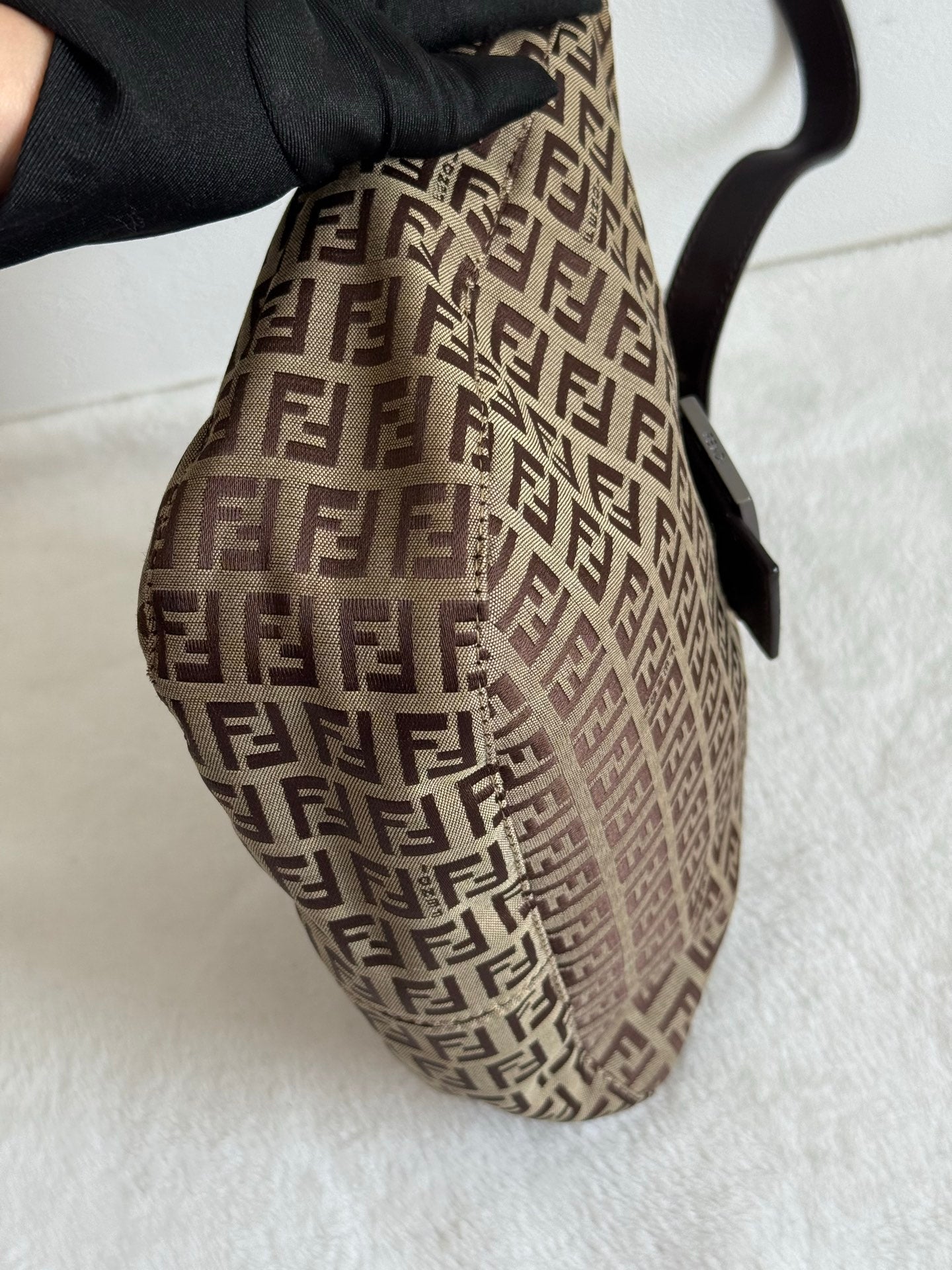 FENDI Zuccacino Croissant Bag