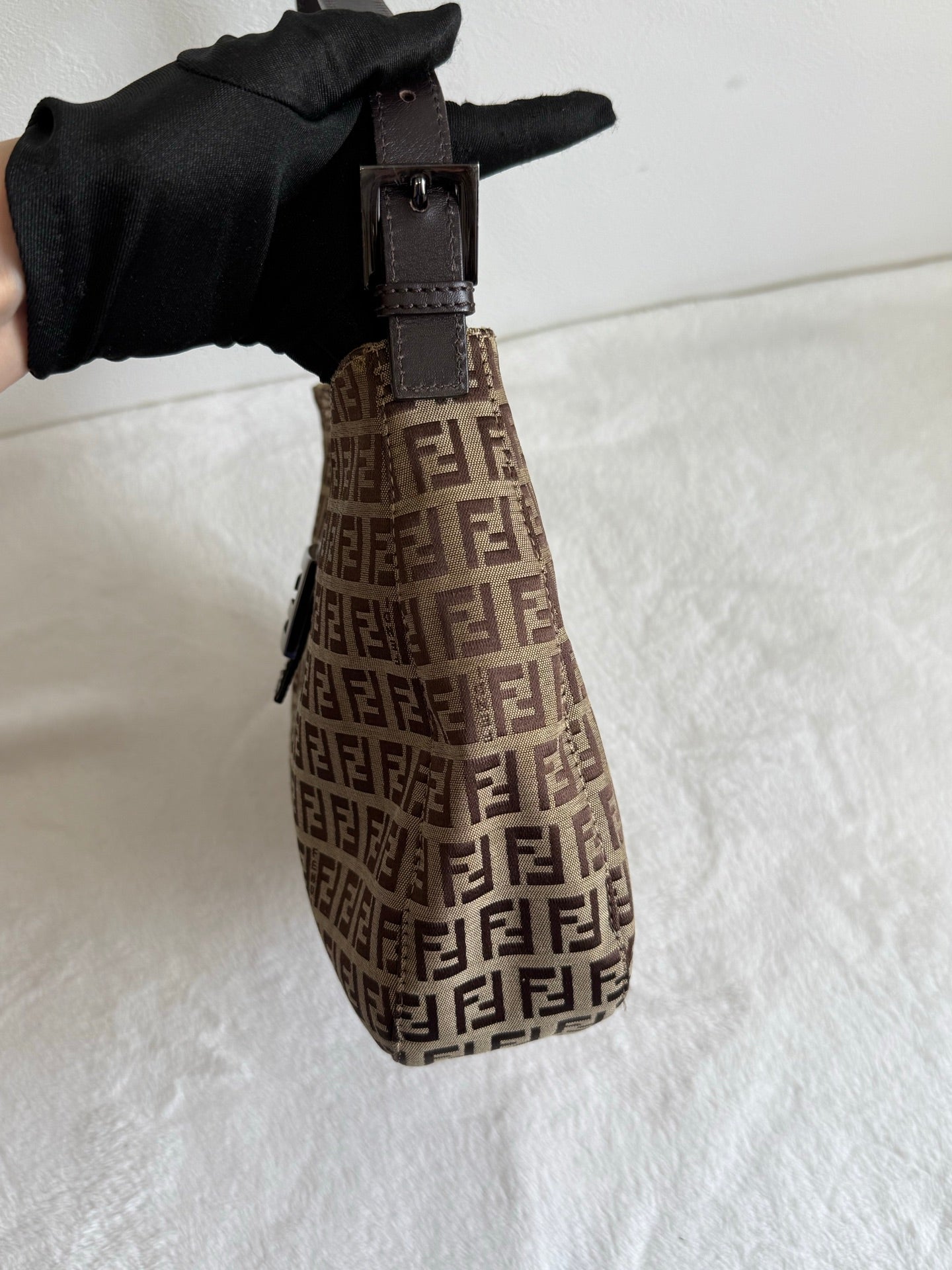 FENDI Zuccacino Croissant Bag