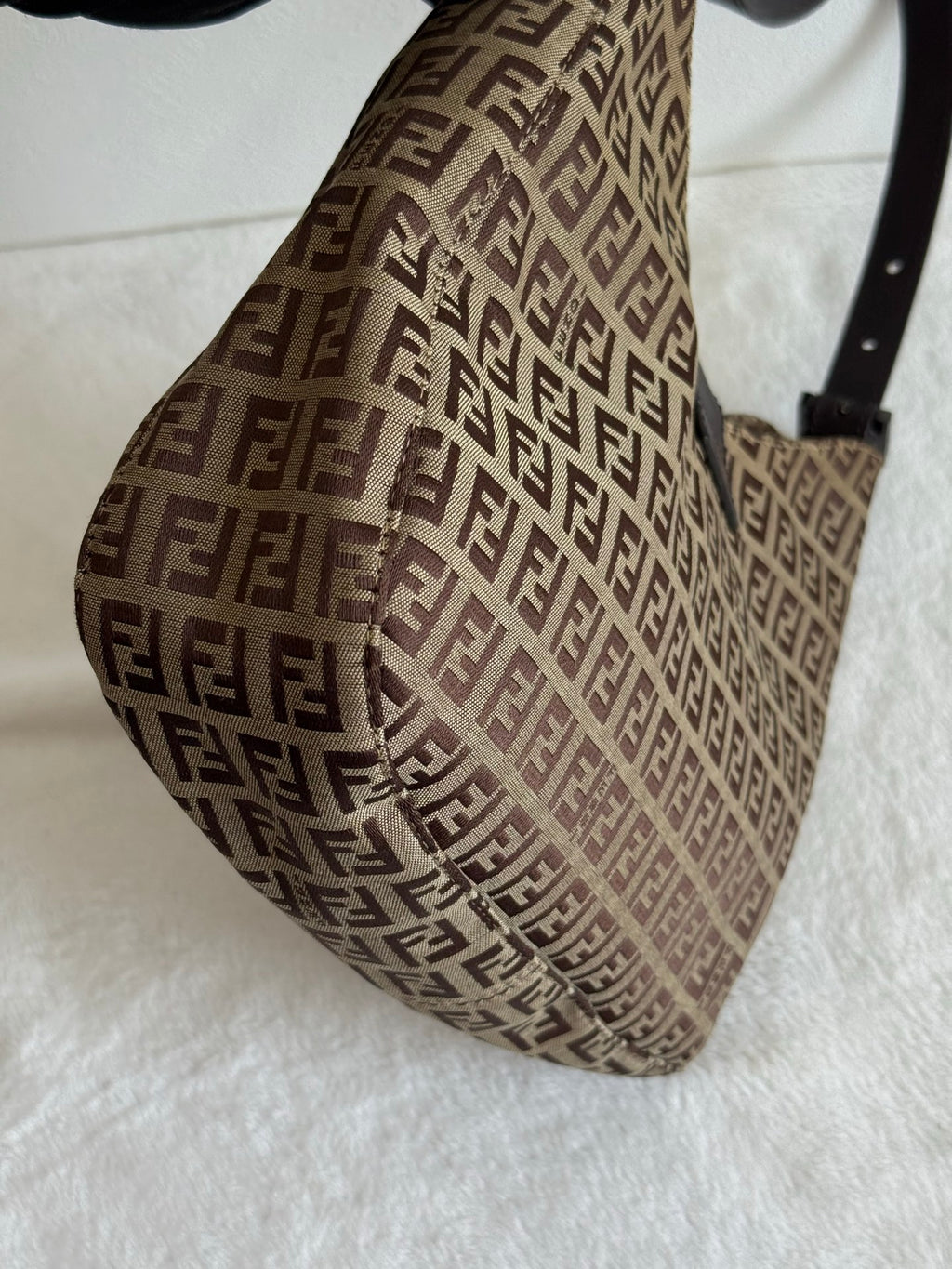 FENDI Zuccacino Croissant Bag