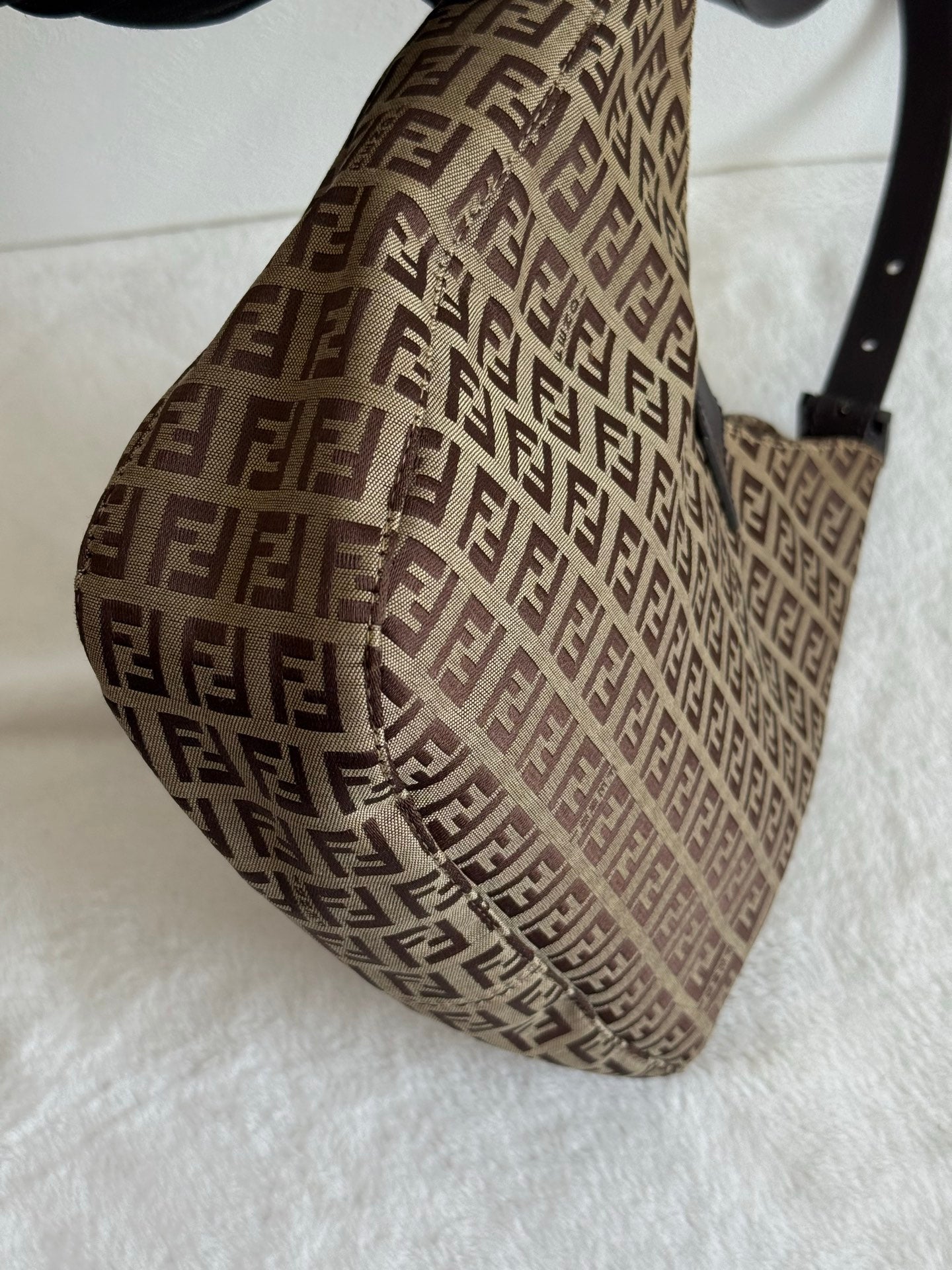 FENDI Zuccacino Croissant Bag